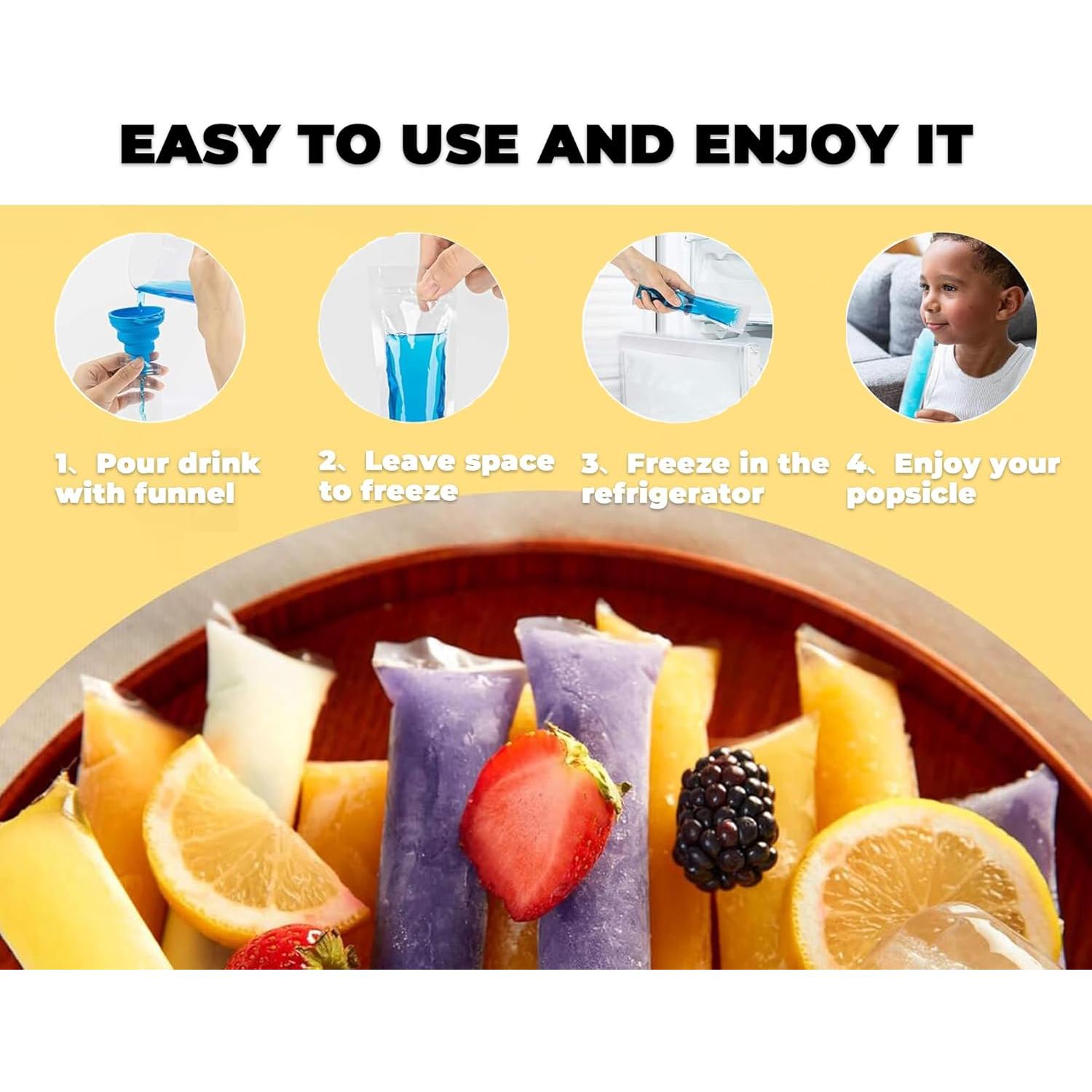 Bolsas Desechables para Paletas de Hielo Nature Pulito 100 Unidades