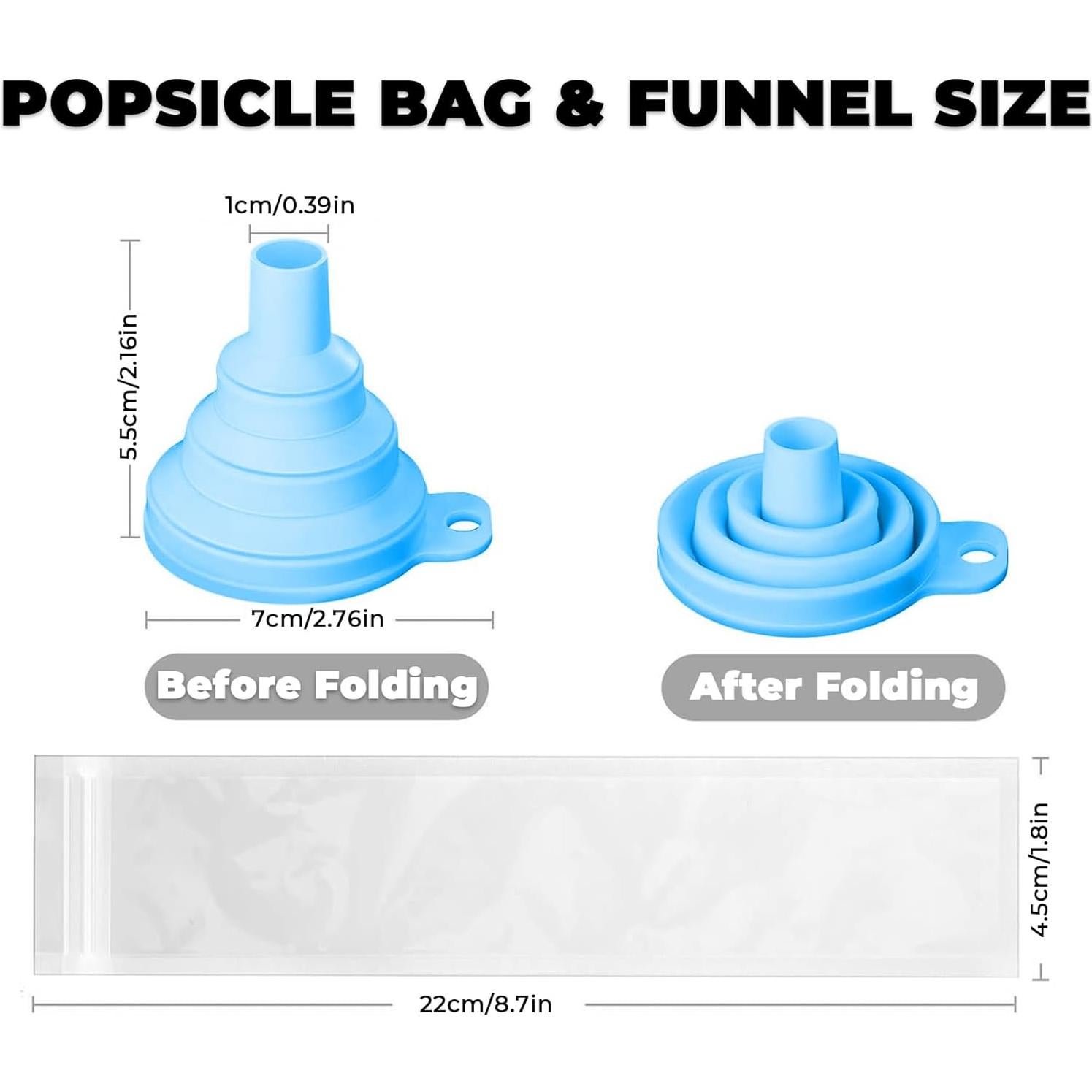 Bolsas Desechables para Paletas de Hielo Nature Pulito 100 Unidades