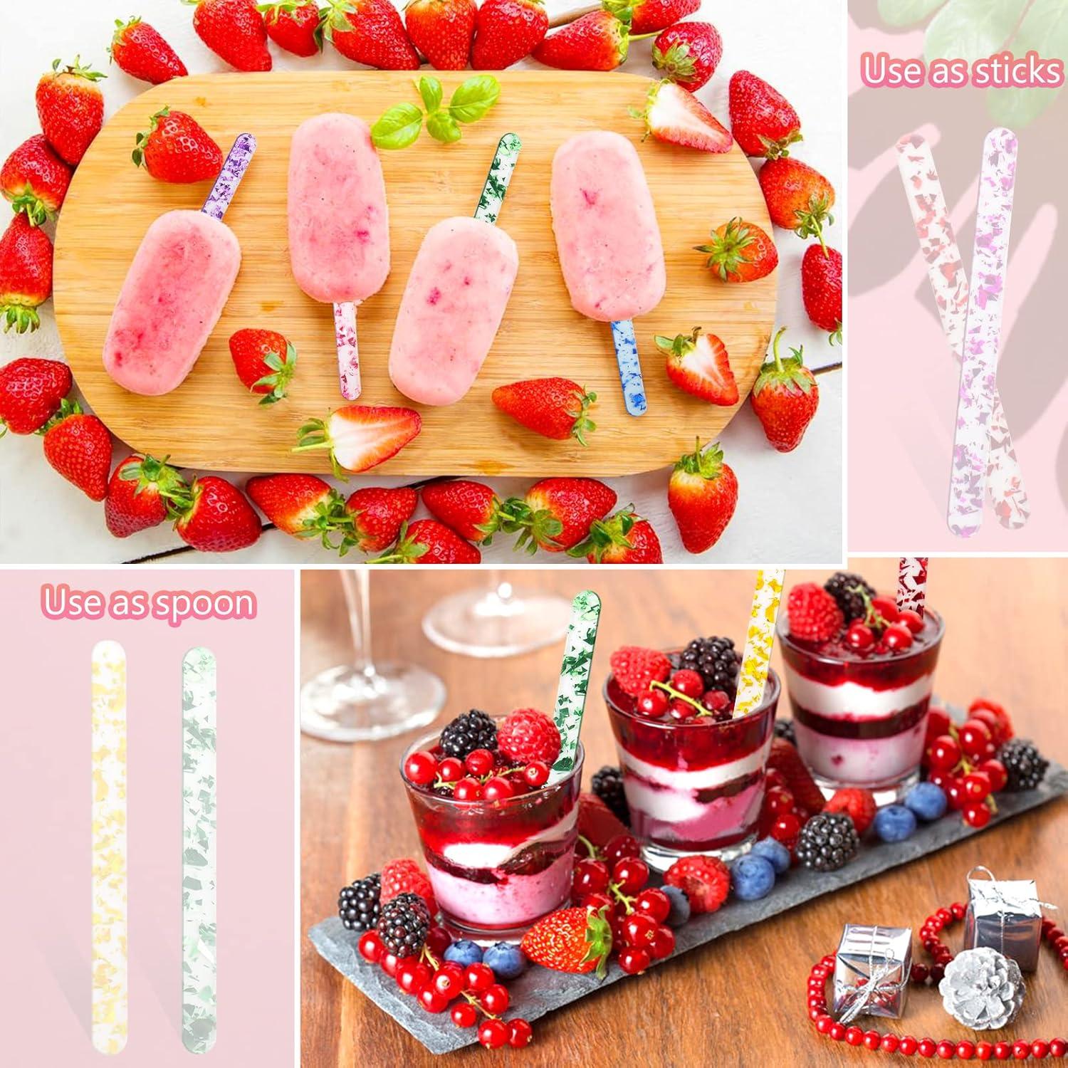 Palitos de Acrílico Reutilizables AIERSA 50 Pcs 11.4 cm