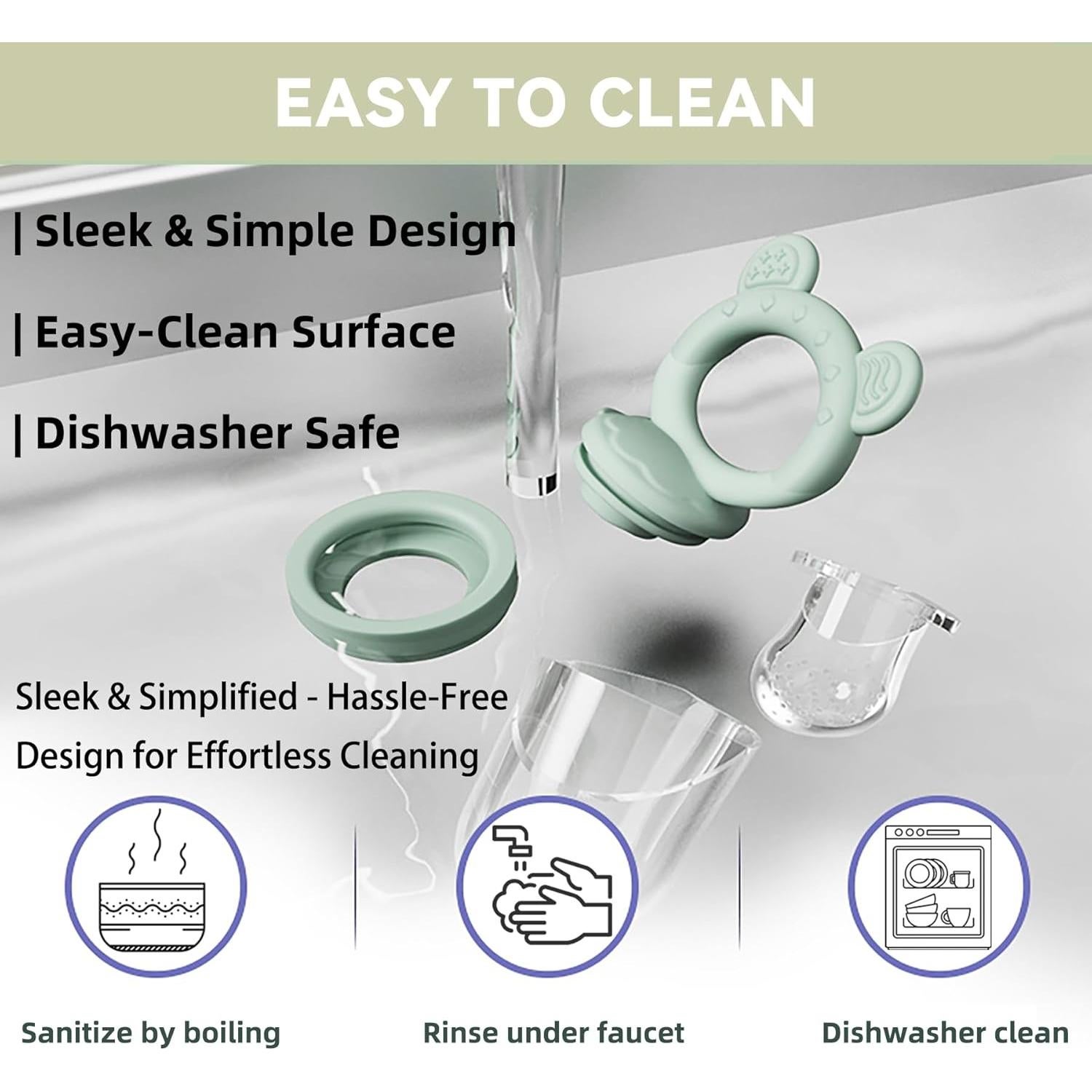 Set de 4 Alimentadores de Frutas Gairssda para Bebés