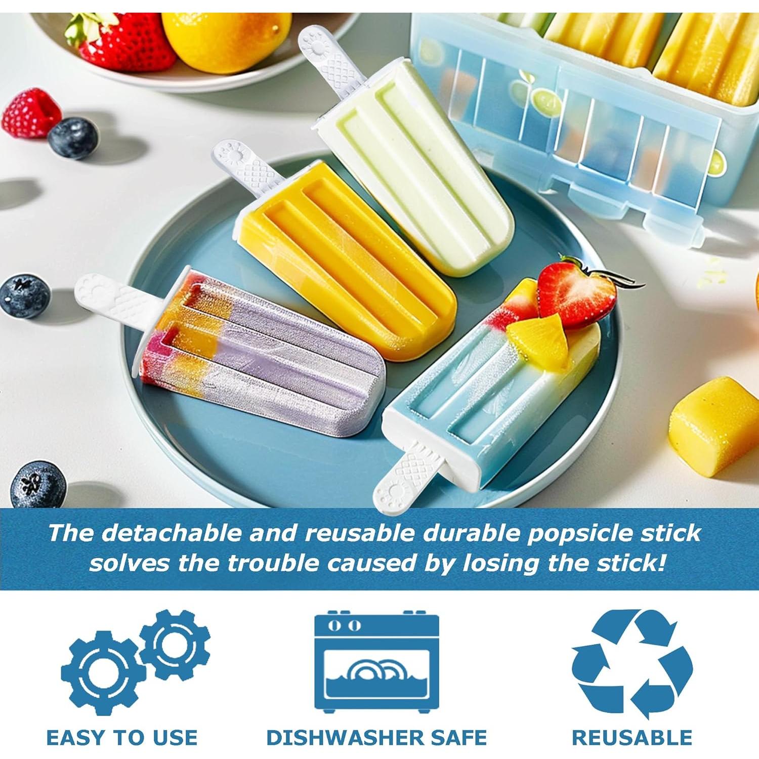 Palitos de Helado Choicy 6 Piezas Plástico Blanco