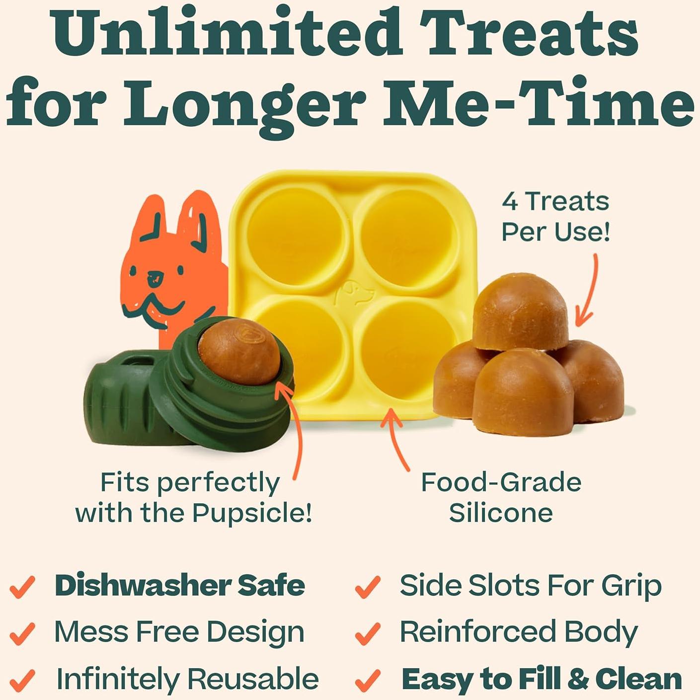 Bandeja de Golosinas Pupsicle WOOF - Juguete Interactivo para Perros