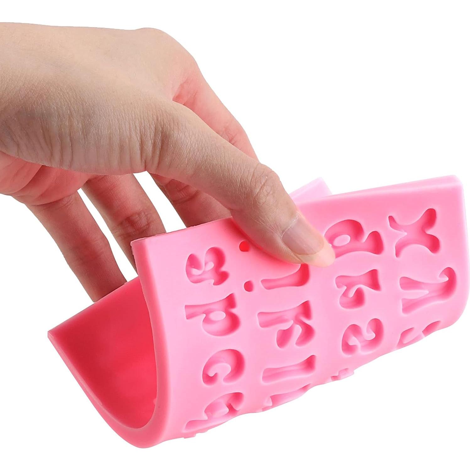 Moldes de Silicona para Chocolate BTYMS - Letras y Números 5 Piezas