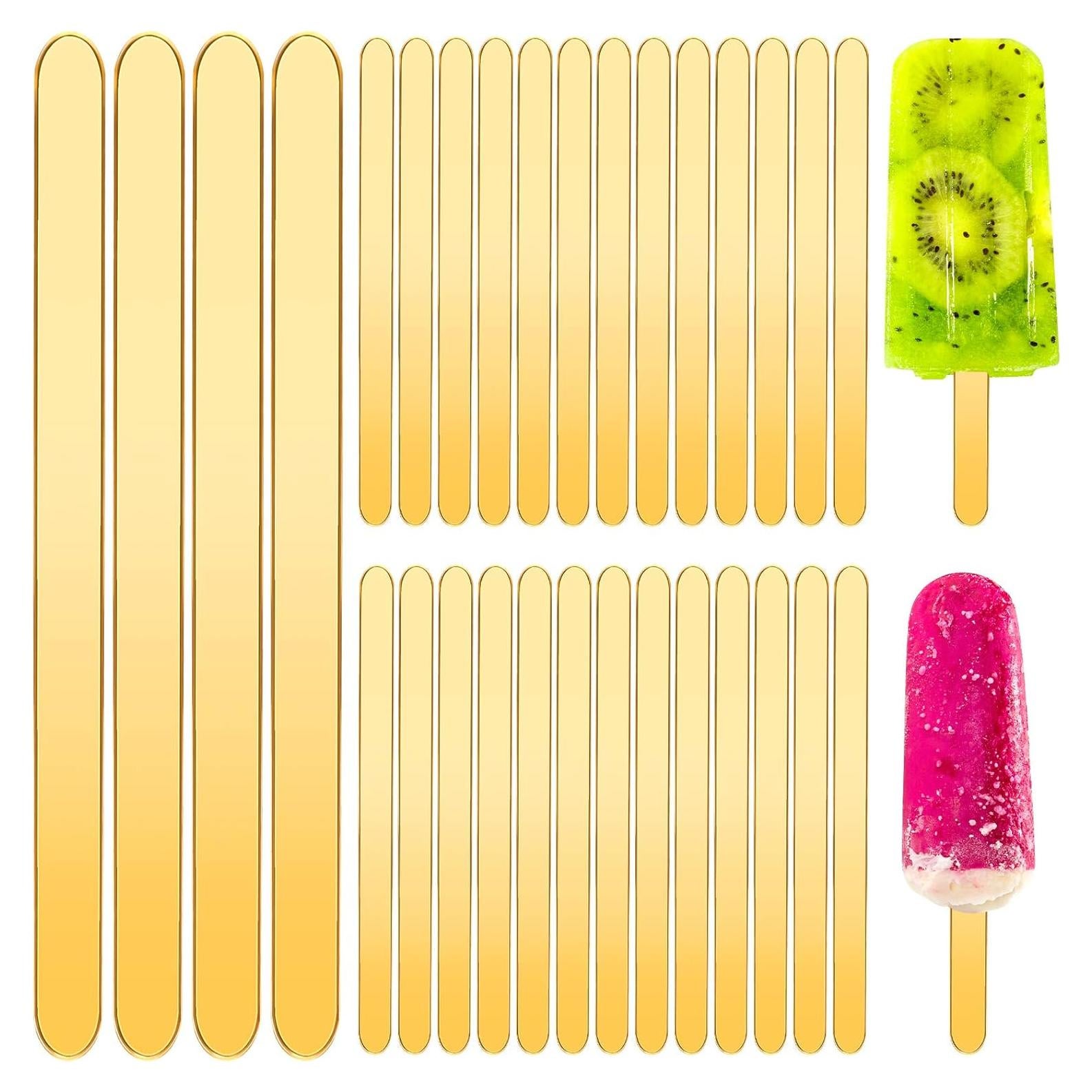 Palitos de Acrílico Dorados Geiserailie 60 Pcs 11.4 cm