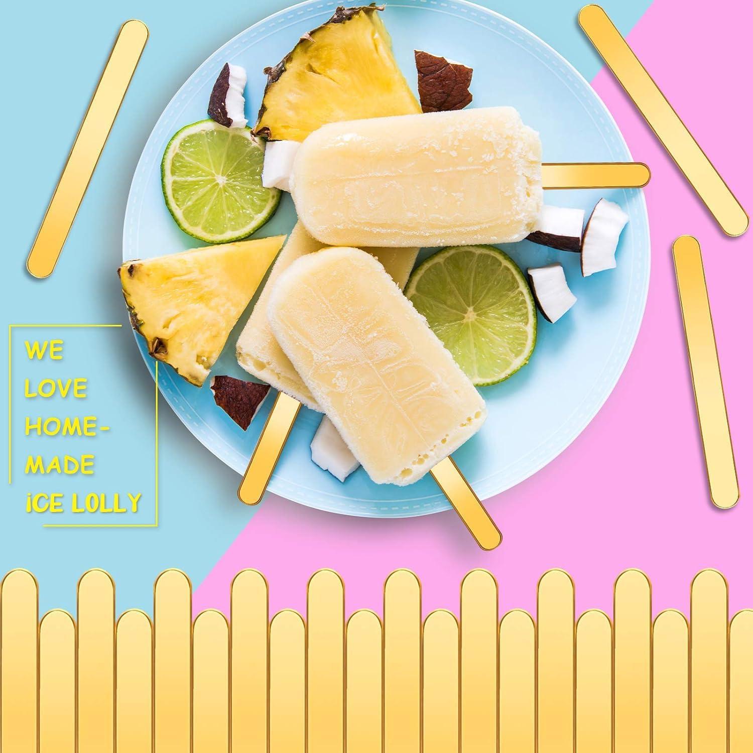 Palitos de Acrílico Dorados Geiserailie 60 Pcs 11.4 cm