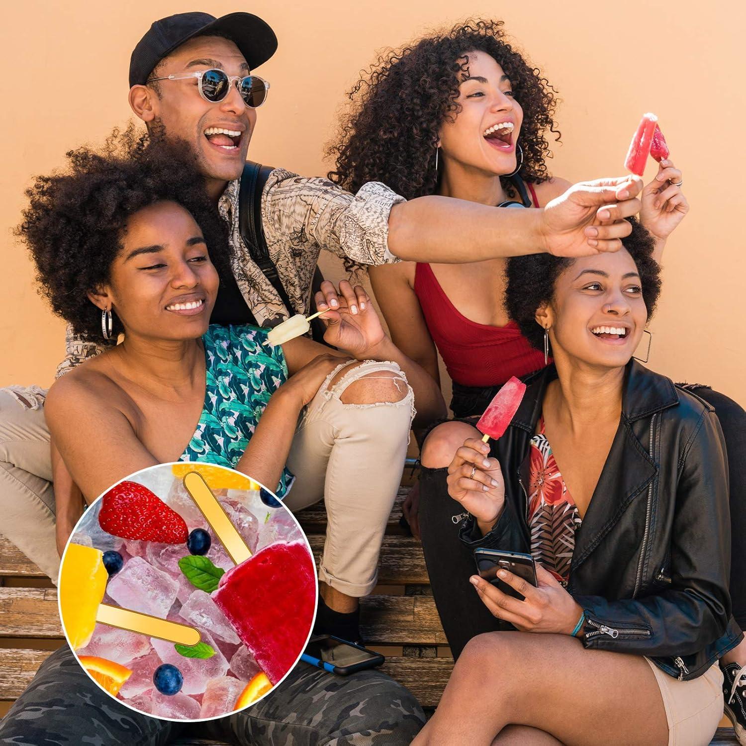 Palitos de Acrílico Dorados Geiserailie 60 Pcs 11.4 cm