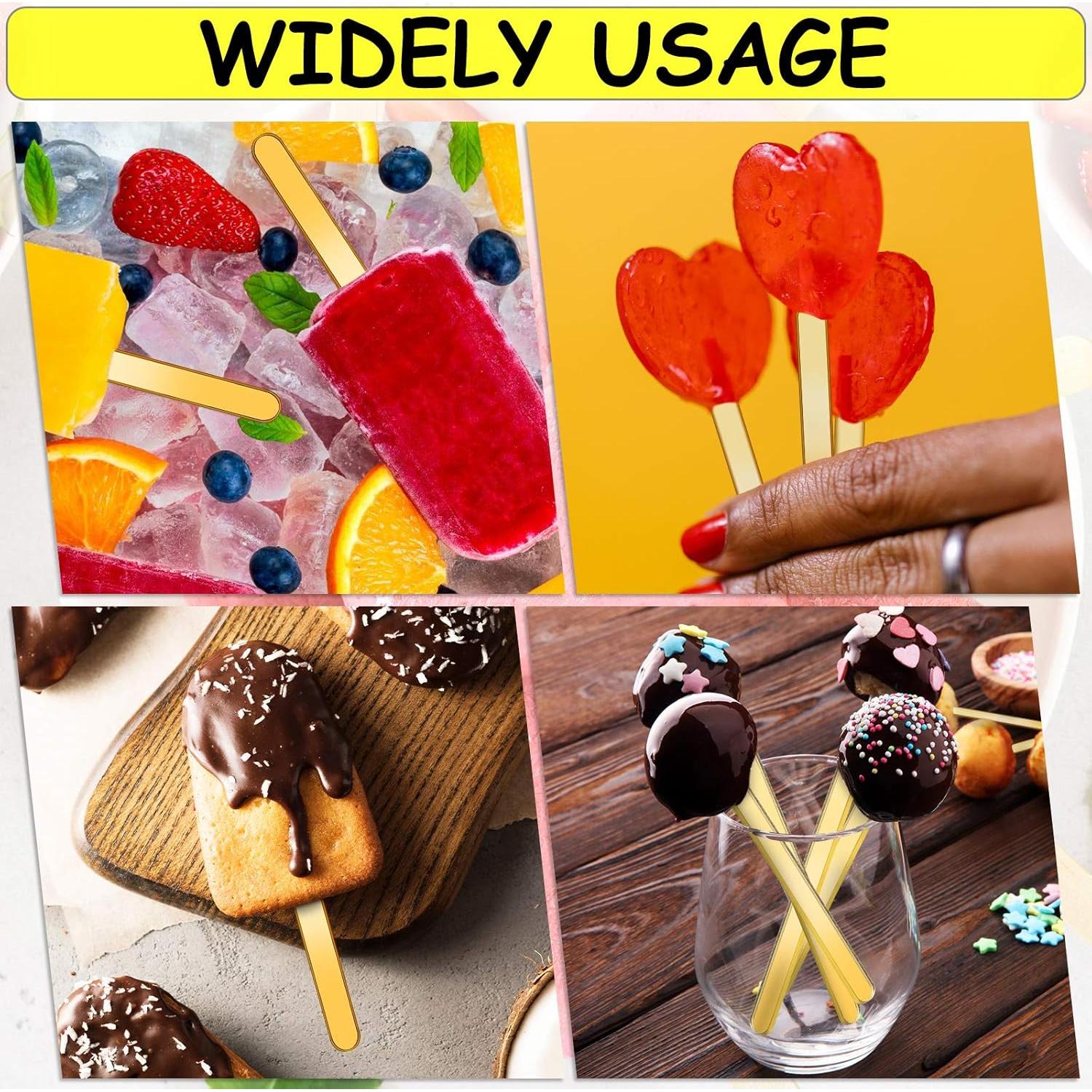 Palitos de Acrílico Dorados Geiserailie 60 Pcs 11.4 cm