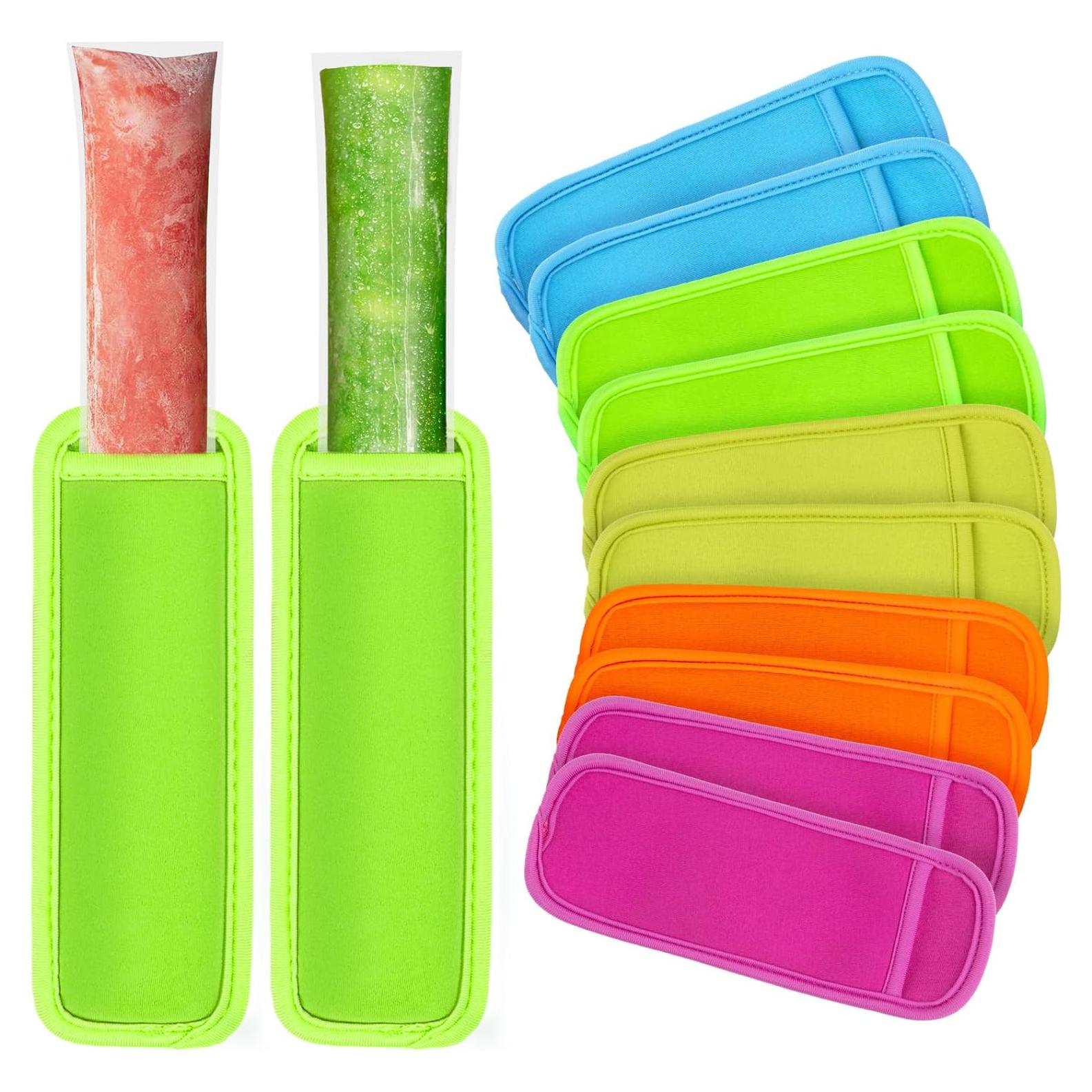 10 Fundas Reutilizables para Paletas MAQIHAN - Neopreno Multicolor