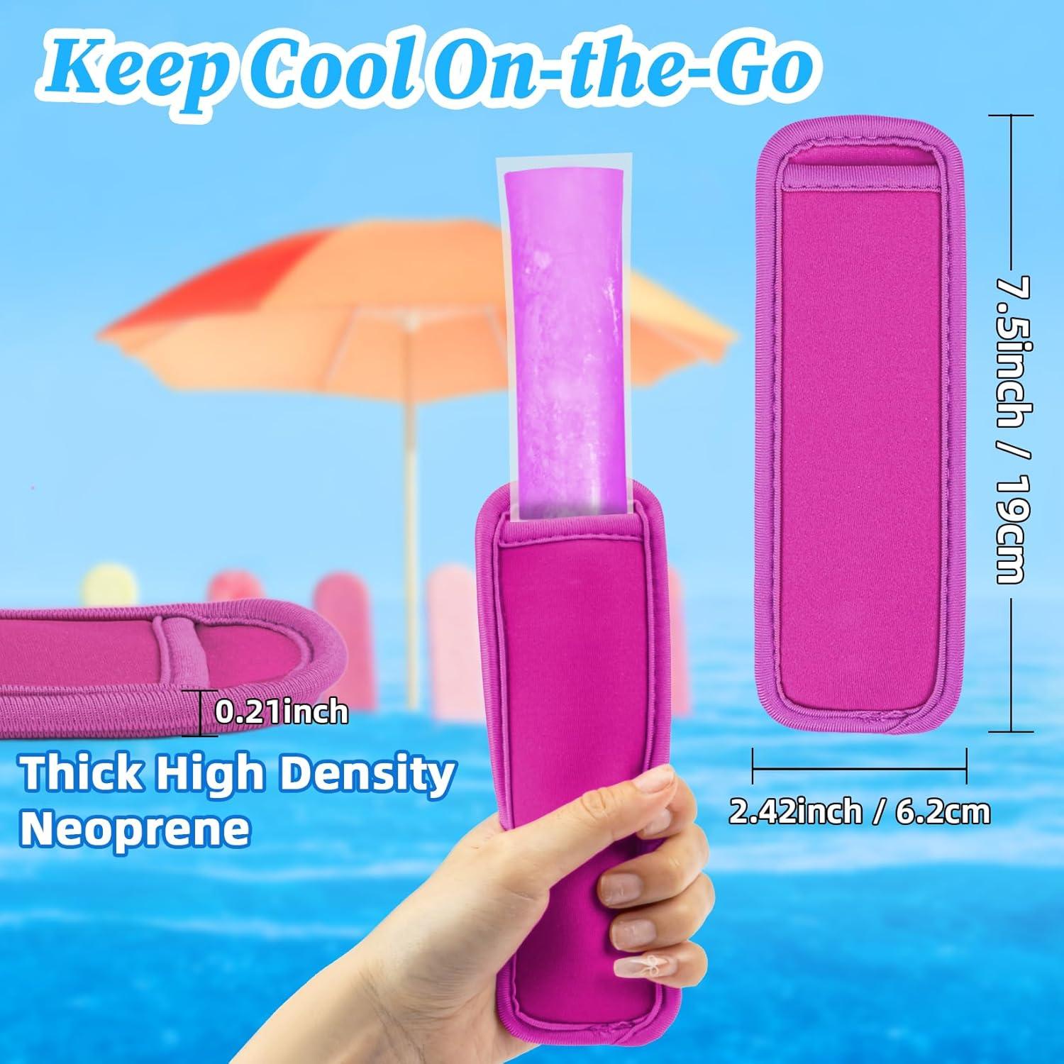 10 Fundas Reutilizables para Paletas MAQIHAN - Neopreno Multicolor