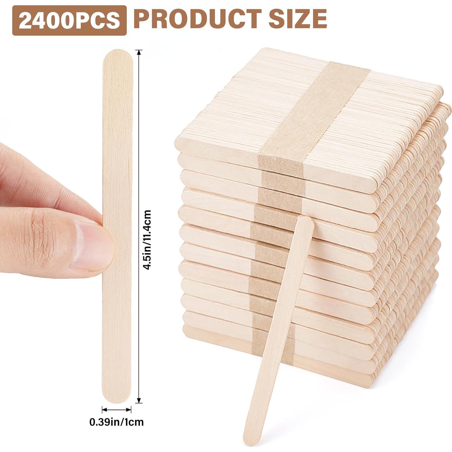 2400 Palitos de Madera para Manualidades MMonDod 11.4 cm