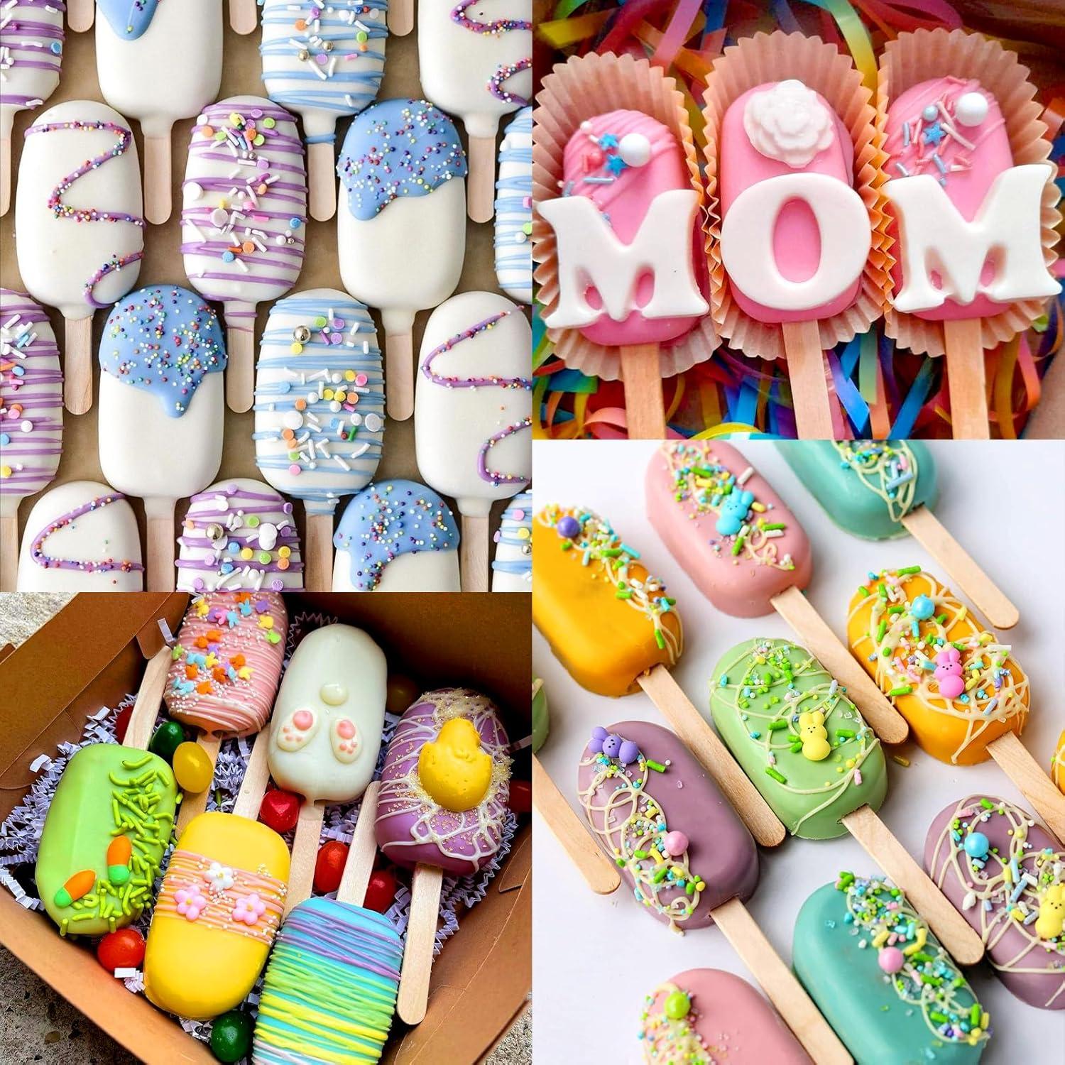 Kit de Moldes para Cake Pop Juome - 2 Moldes Silicona 8 Cavidades