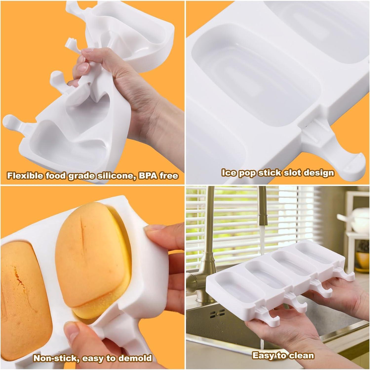 Kit de Moldes para Cake Pop Juome - 2 Moldes Silicona 8 Cavidades