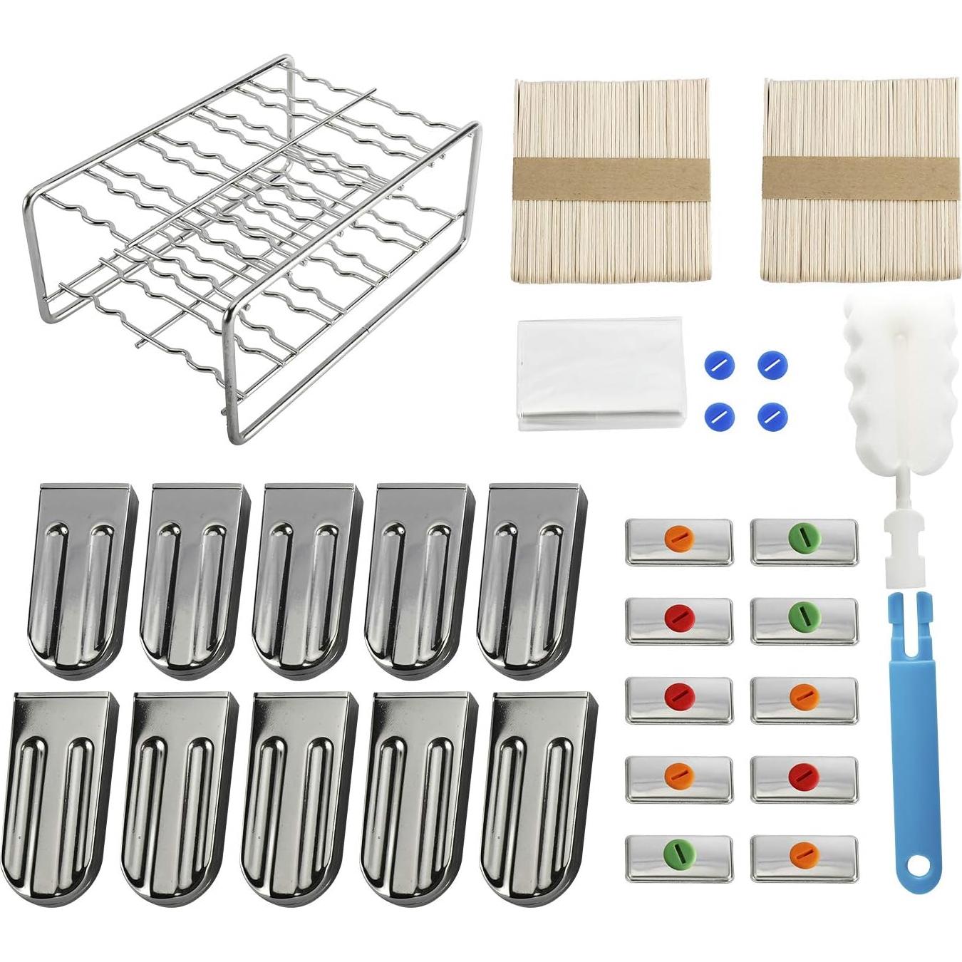 Kit de Moldes para Helados HYDDNice - 10 Moldes Acero Inoxidable