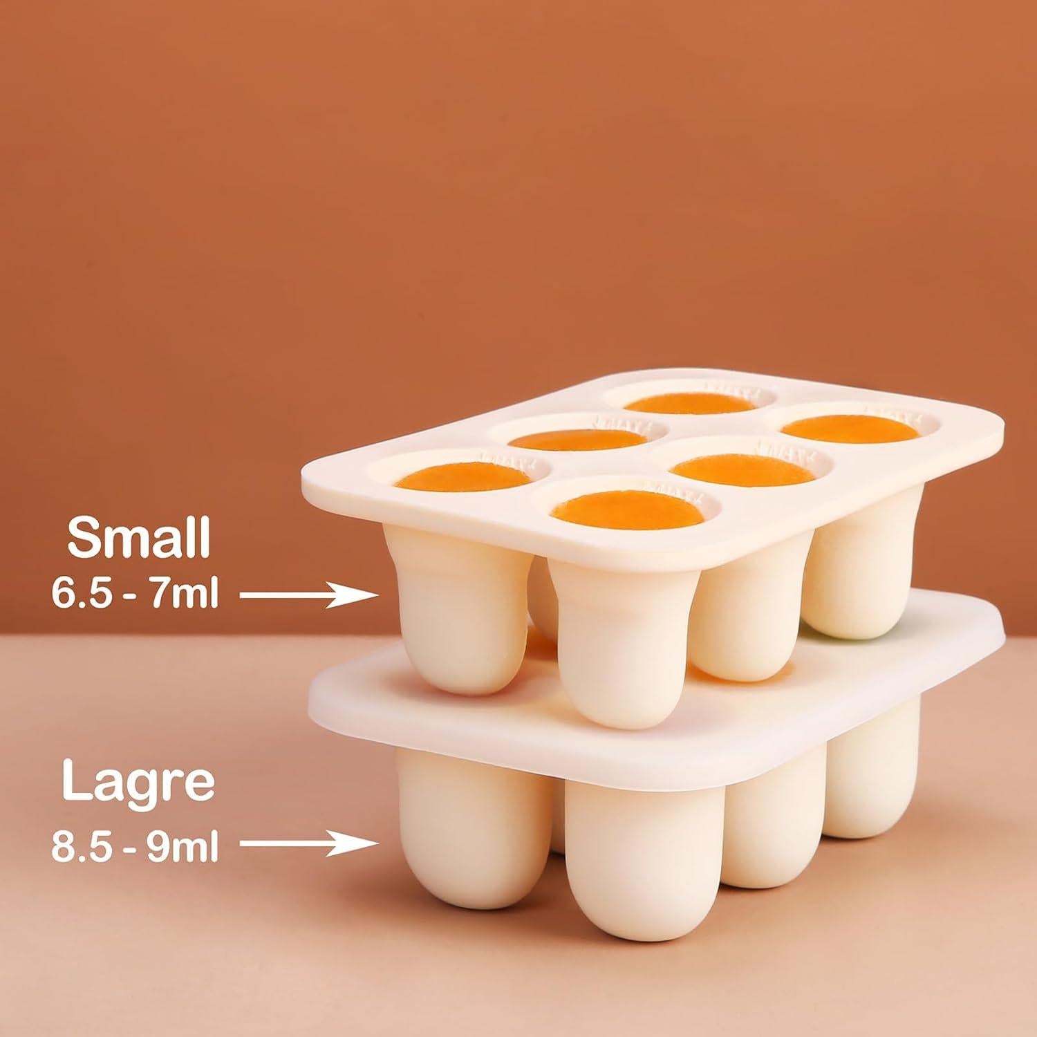 Bandeja de Congelador para Comida de Bebé ZUCOOP 2 Paquete Silicona