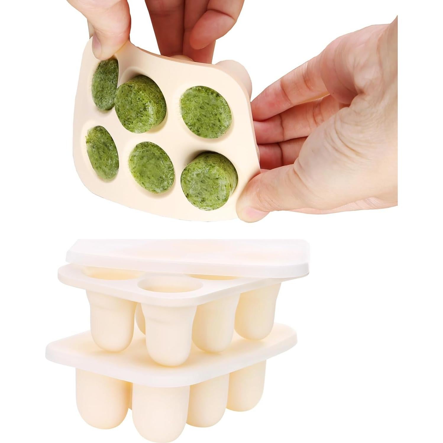 Bandeja de Congelador para Comida de Bebé ZUCOOP 2 Paquete Silicona