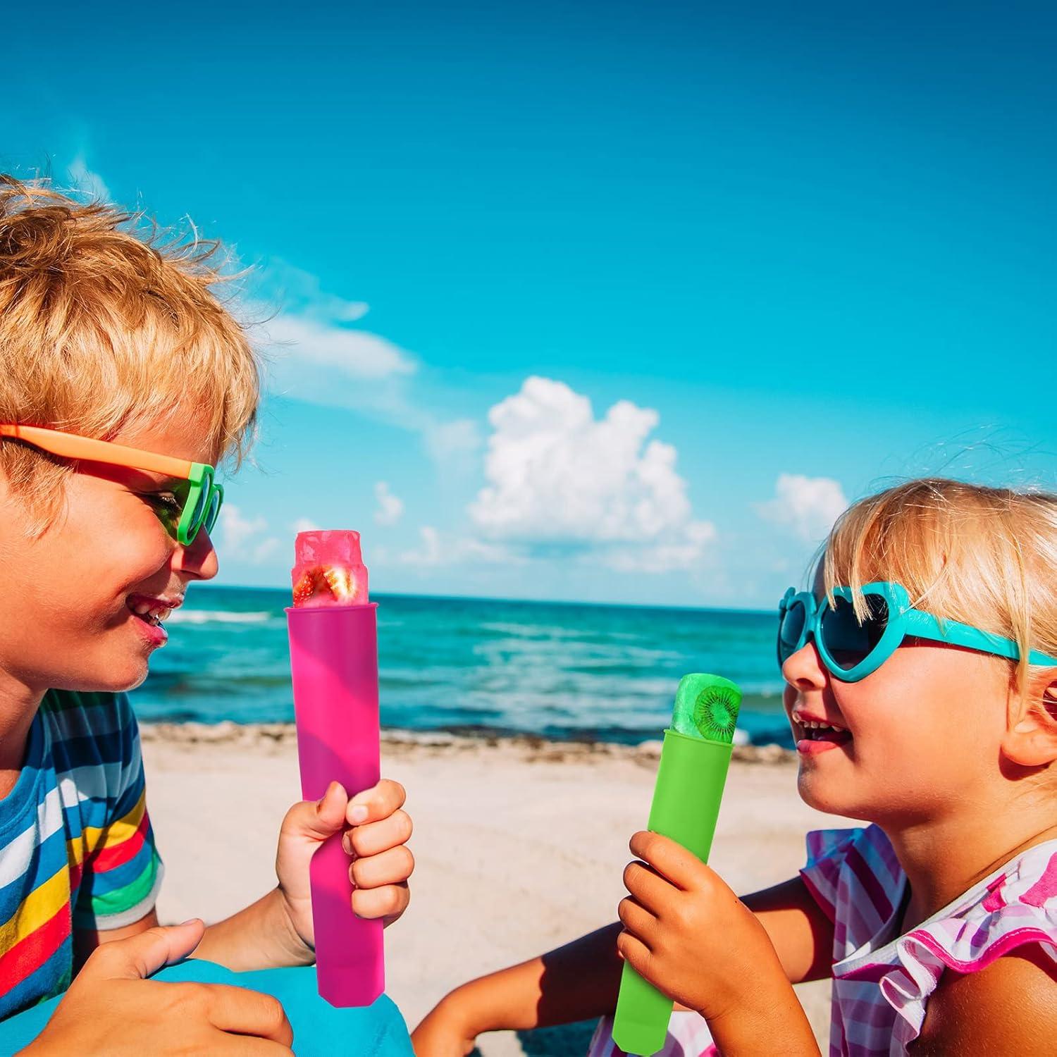 Moldes de Helado de Silicona Lallisa 30 Pcs Coloridos Reutilizables