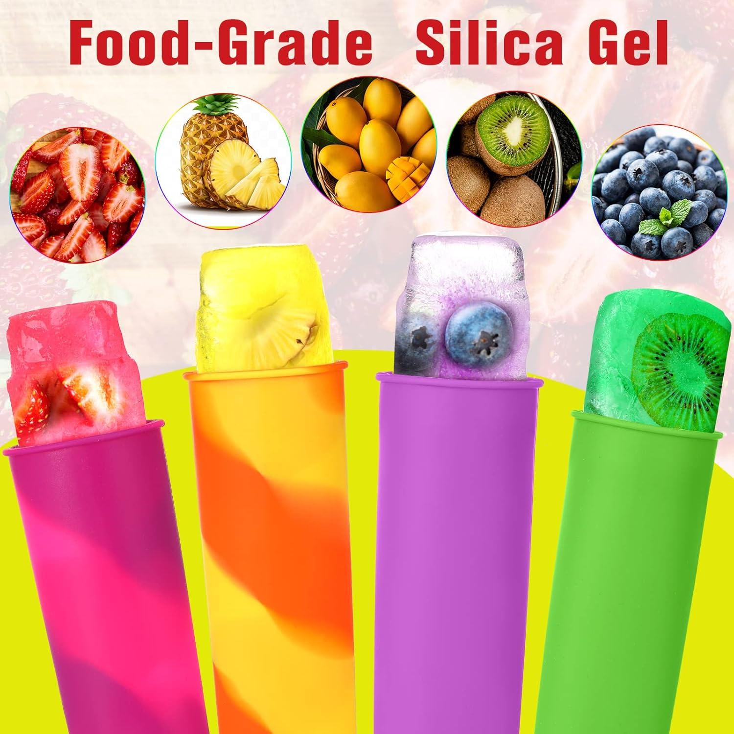 Moldes de Helado de Silicona Lallisa 30 Pcs Coloridos Reutilizables