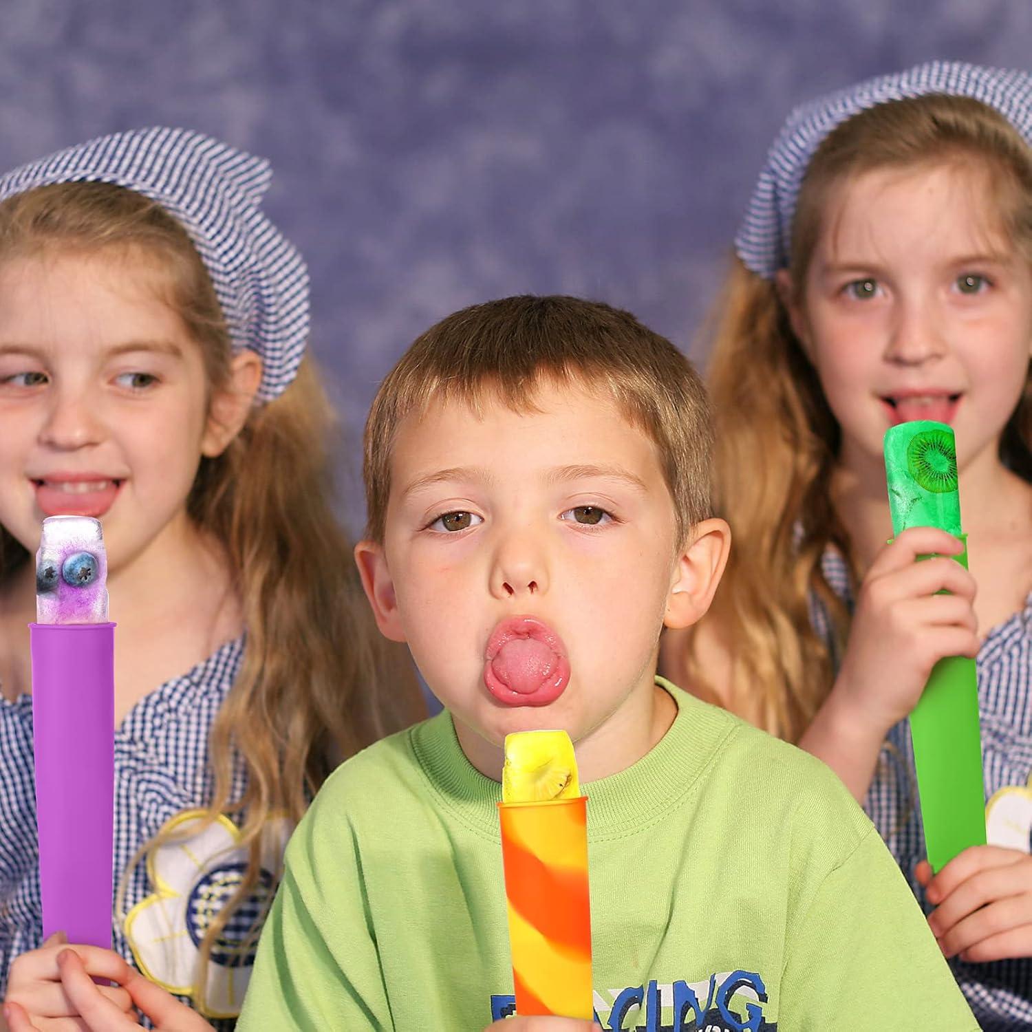 Moldes de Helado de Silicona Lallisa 30 Pcs Coloridos Reutilizables