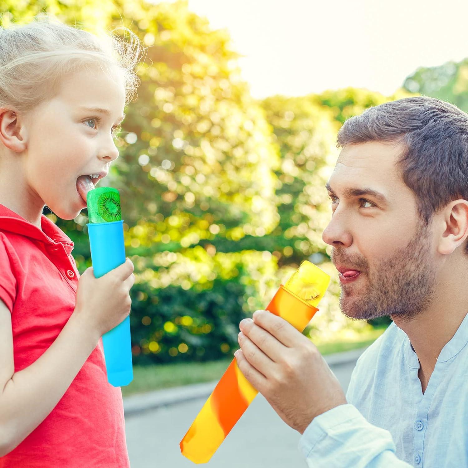 Moldes de Helado de Silicona Lallisa 30 Pcs Coloridos Reutilizables