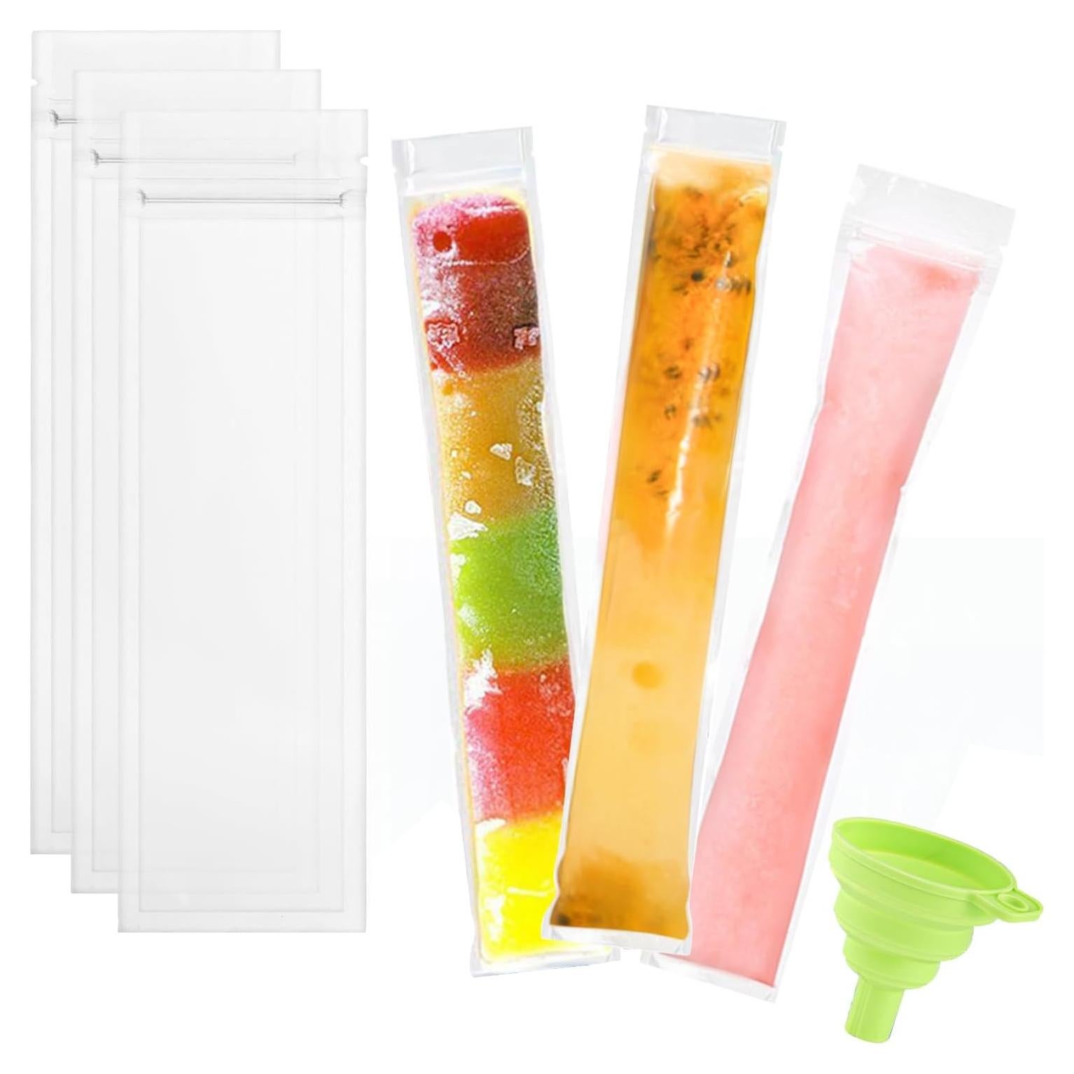 200 Moldes de Bolsas para Paletas BOSMIOW Libre de BPA