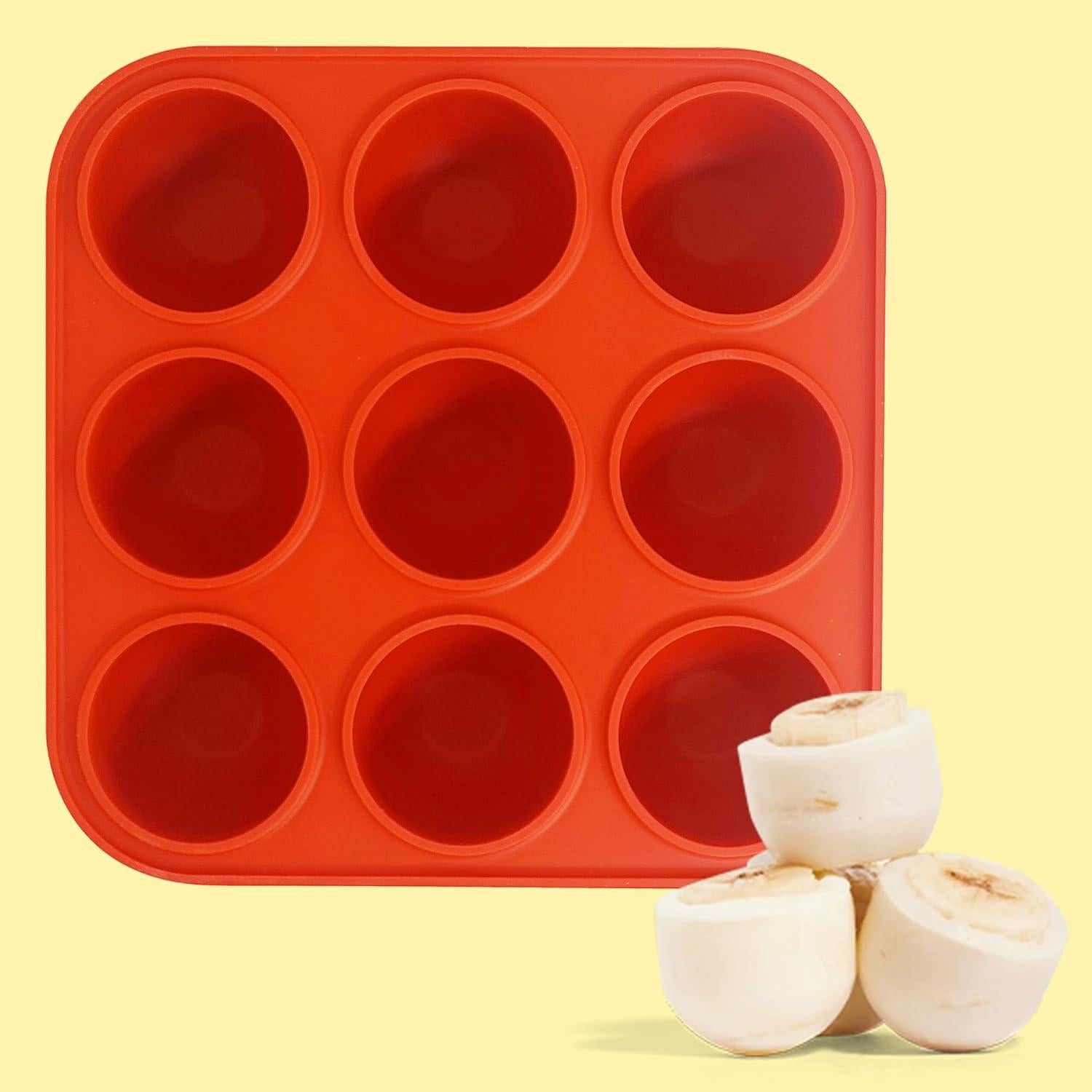 Molde de Silicona para Golosinas Congeladas para Perros Wilewir 9 Cavidades