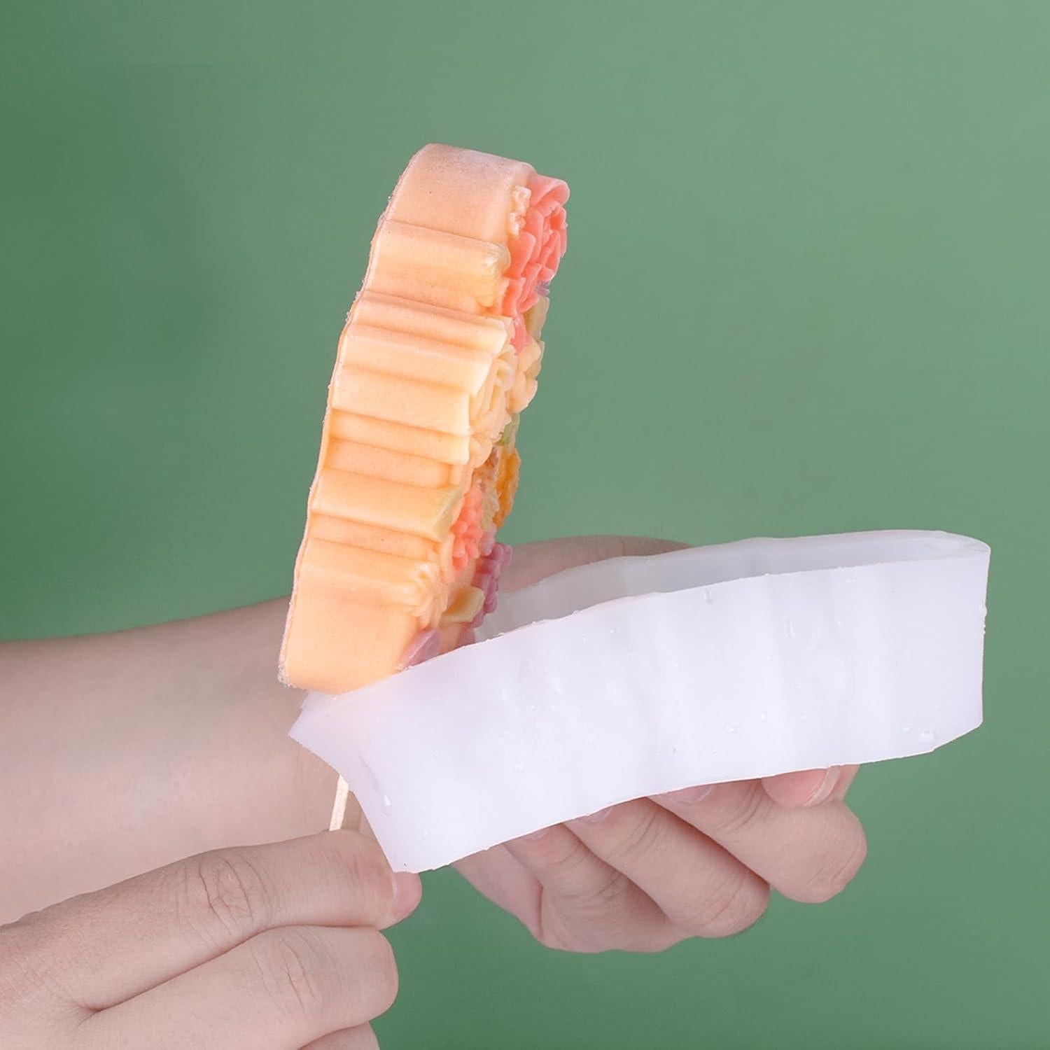 Juego de Moldes de Helado Floral HOMYCOCO - Silicona 3Pcs