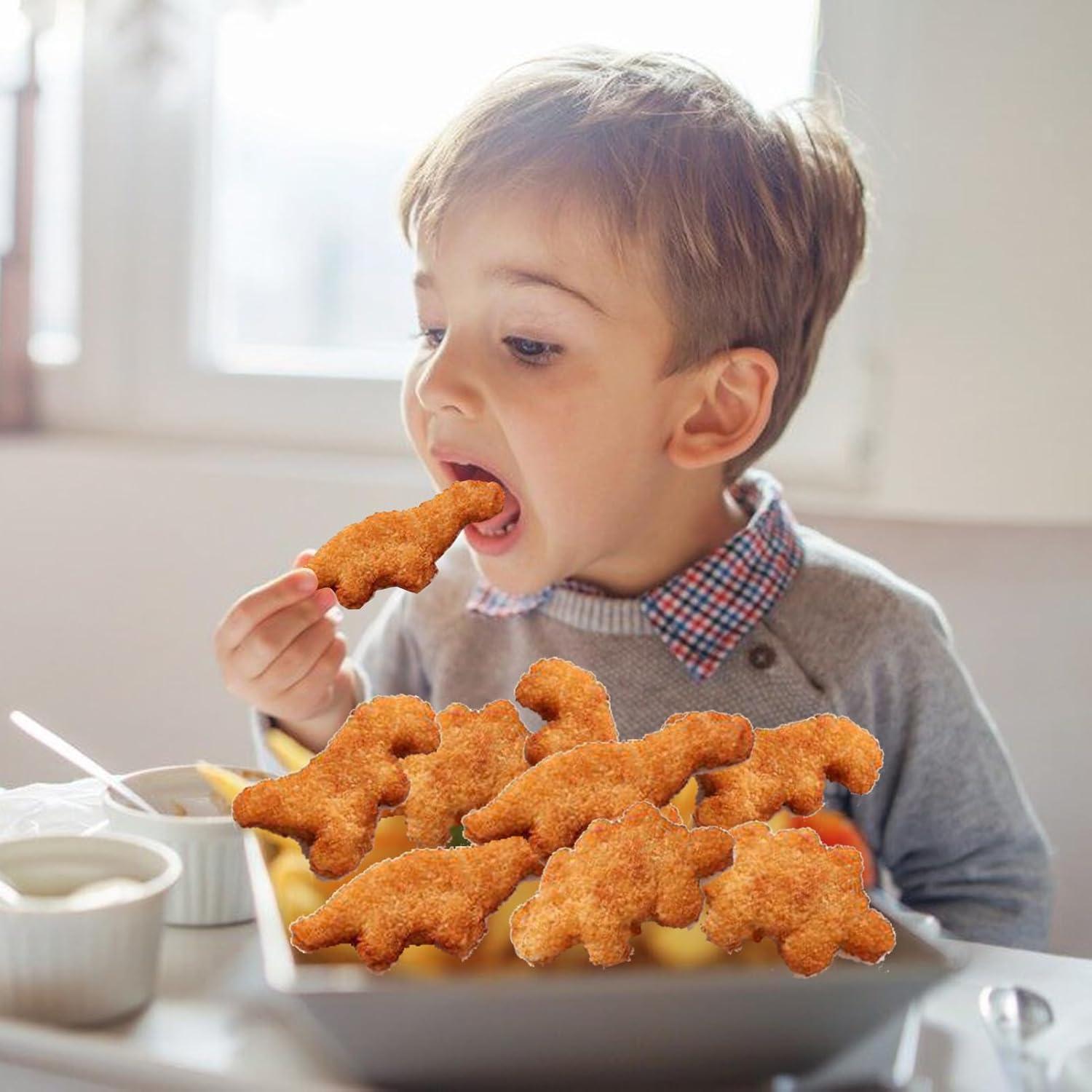 Moldes de Silicona para Nuggets de Dinosaurio Palksky - 4 Pcs