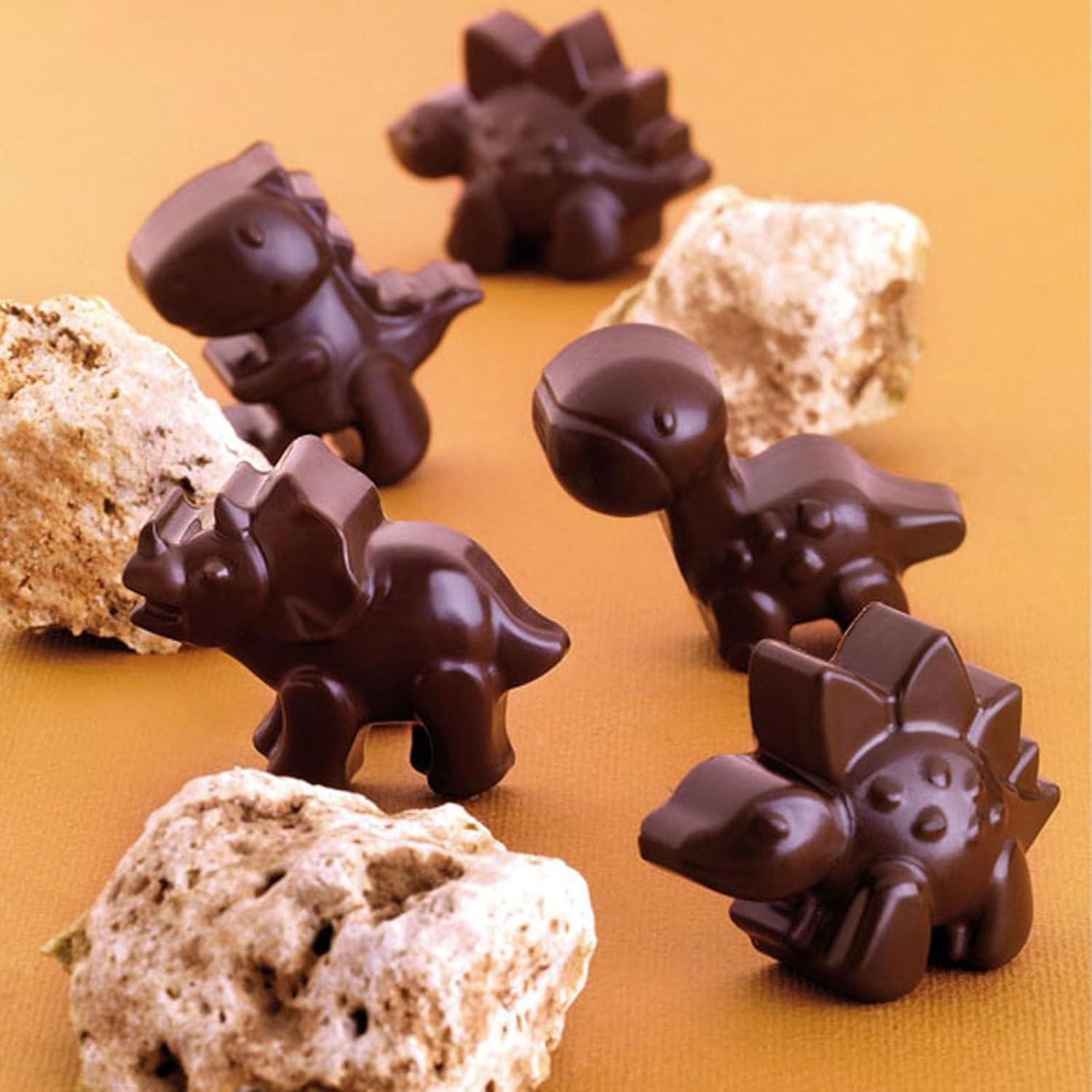 Moldes de Silicona para Nuggets de Dinosaurio Palksky - 4 Pcs