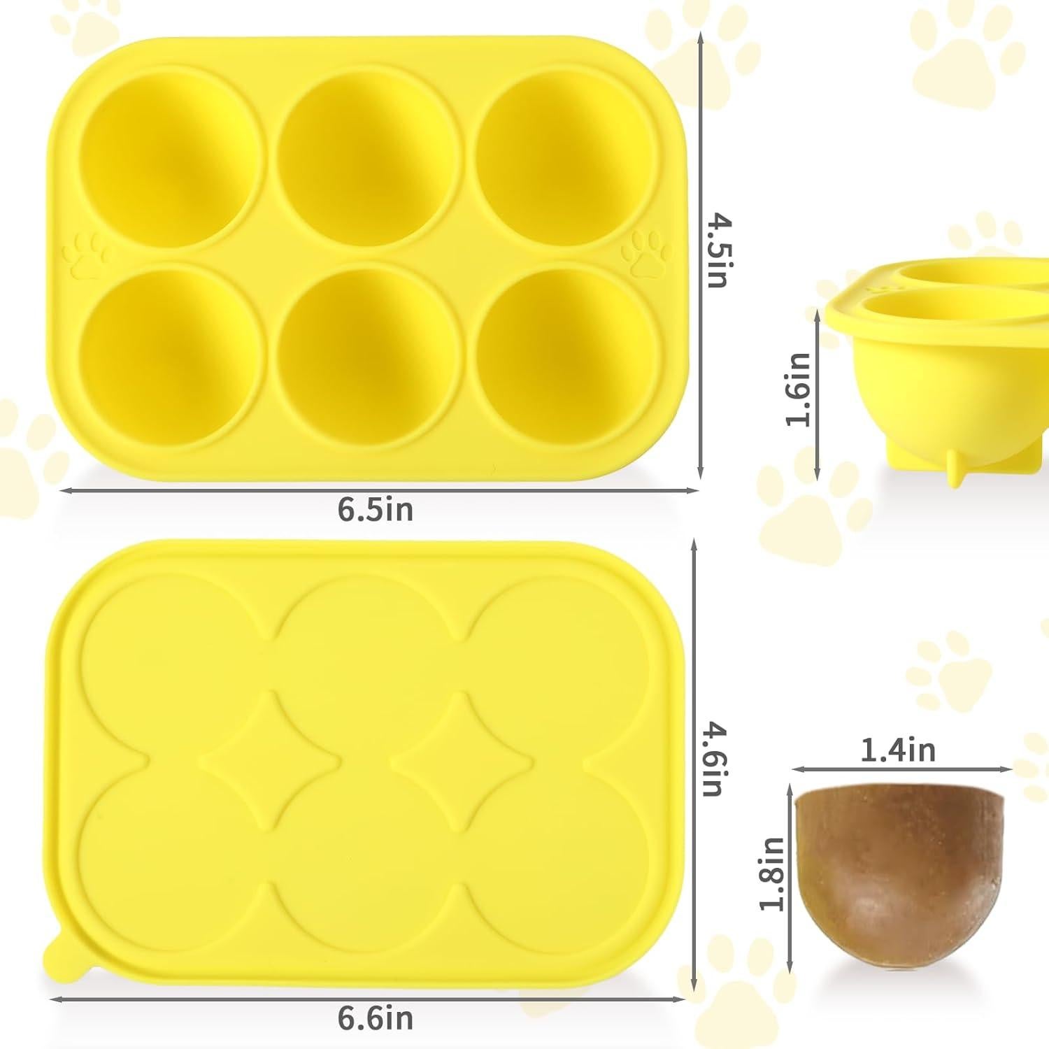 Moldes de Silicona para Golosinas de Perro Xyulaan 6 Cavidades