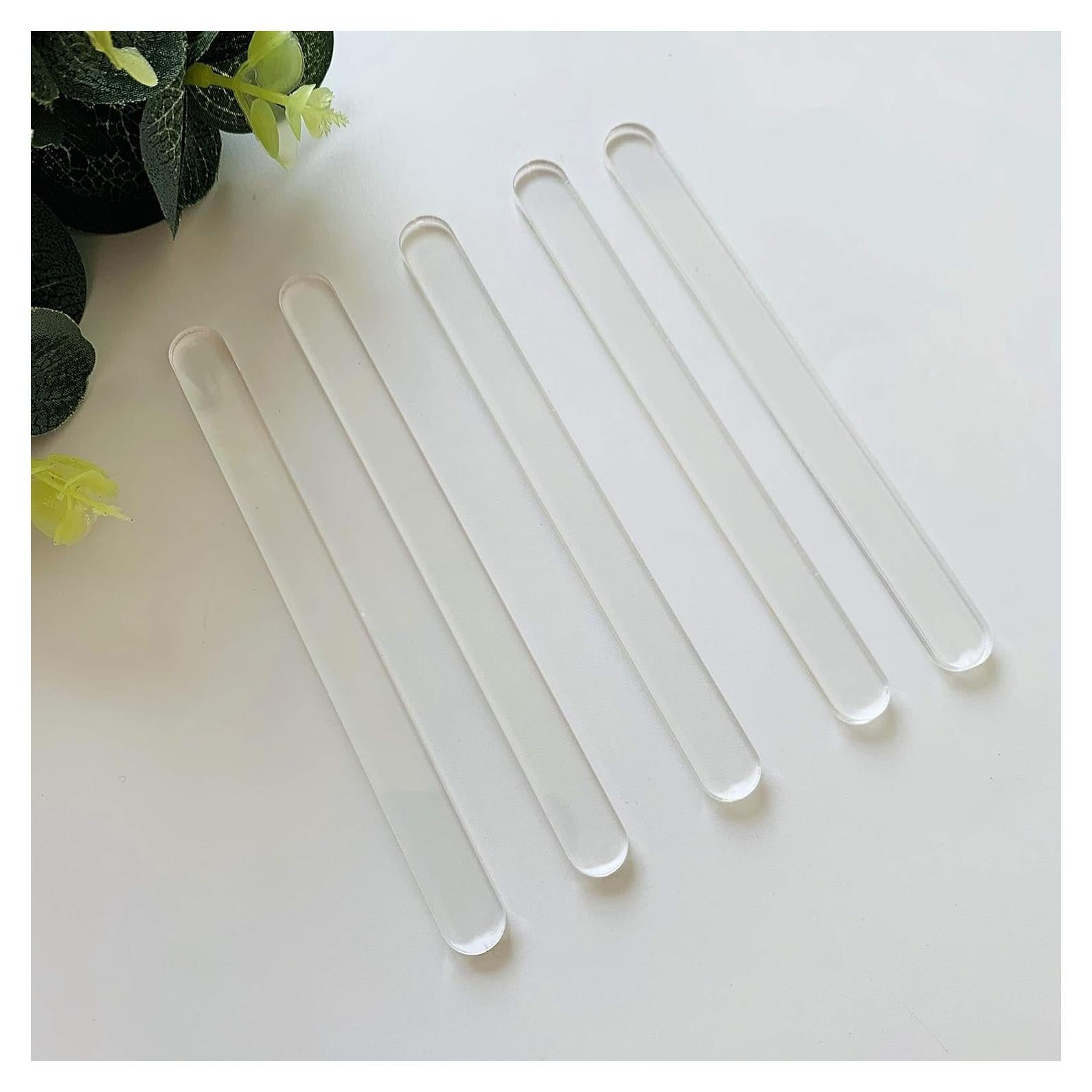20 Palitos de Acrílico para Cake Pops CHENRUI 11.4 cm Transparente