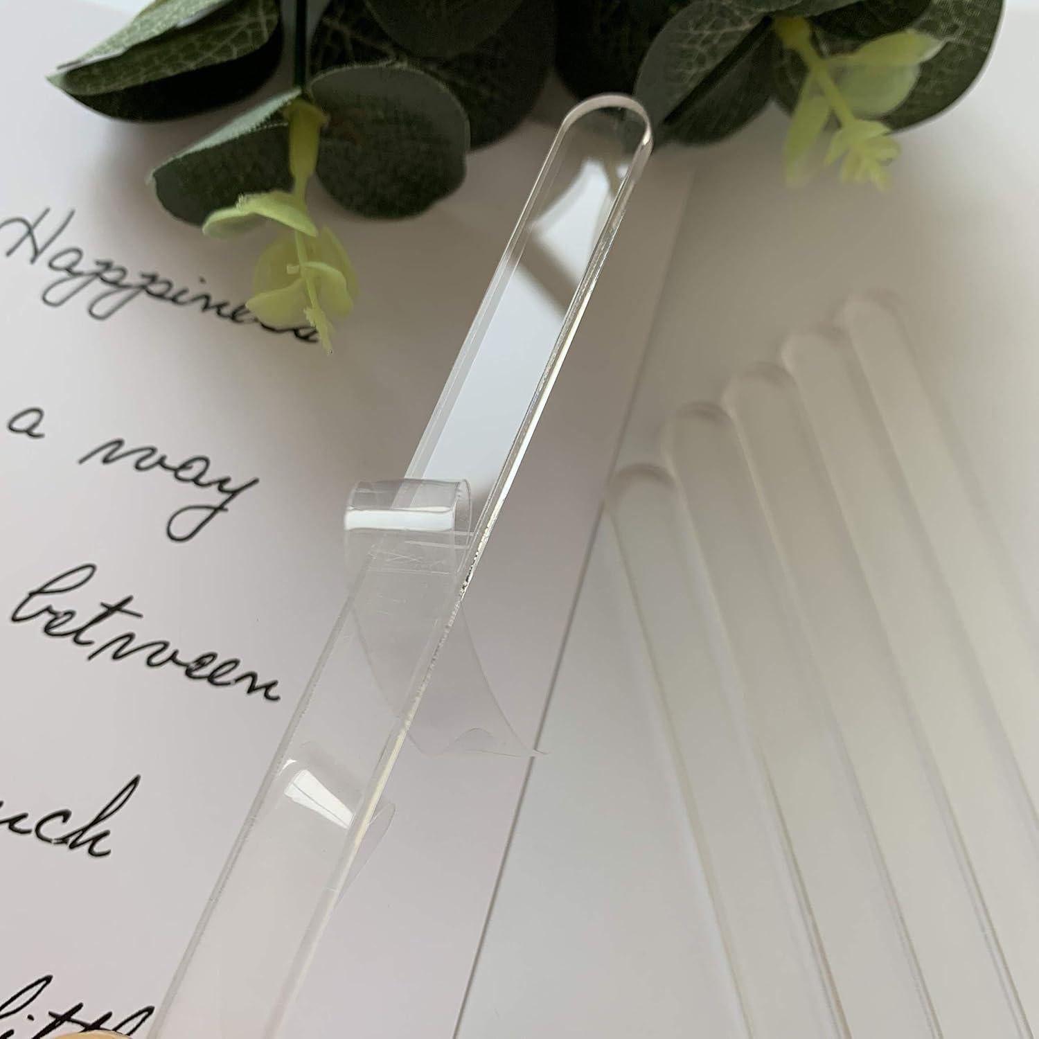 20 Palitos de Acrílico para Cake Pops CHENRUI 11.4 cm Transparente