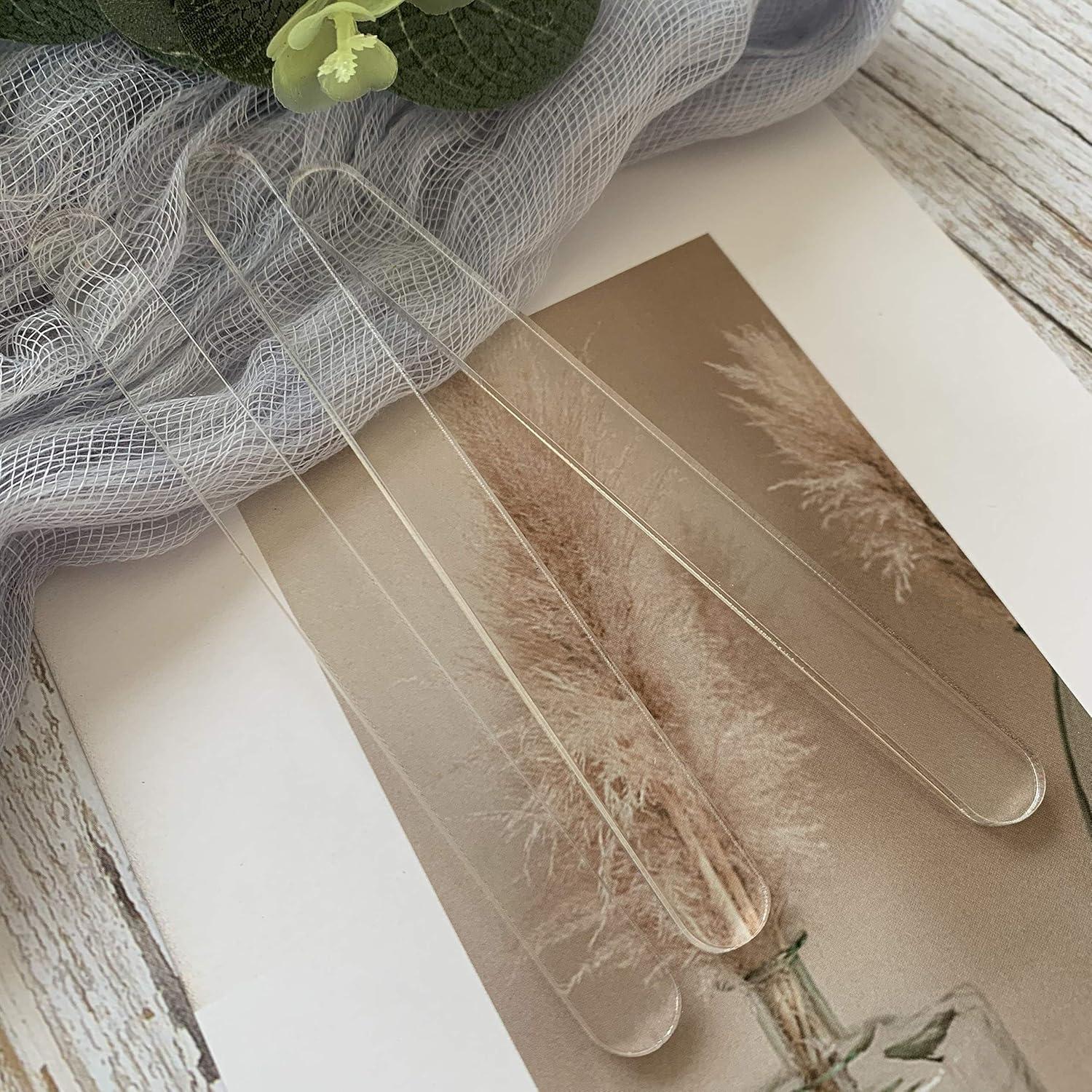 20 Palitos de Acrílico para Cake Pops CHENRUI 11.4 cm Transparente