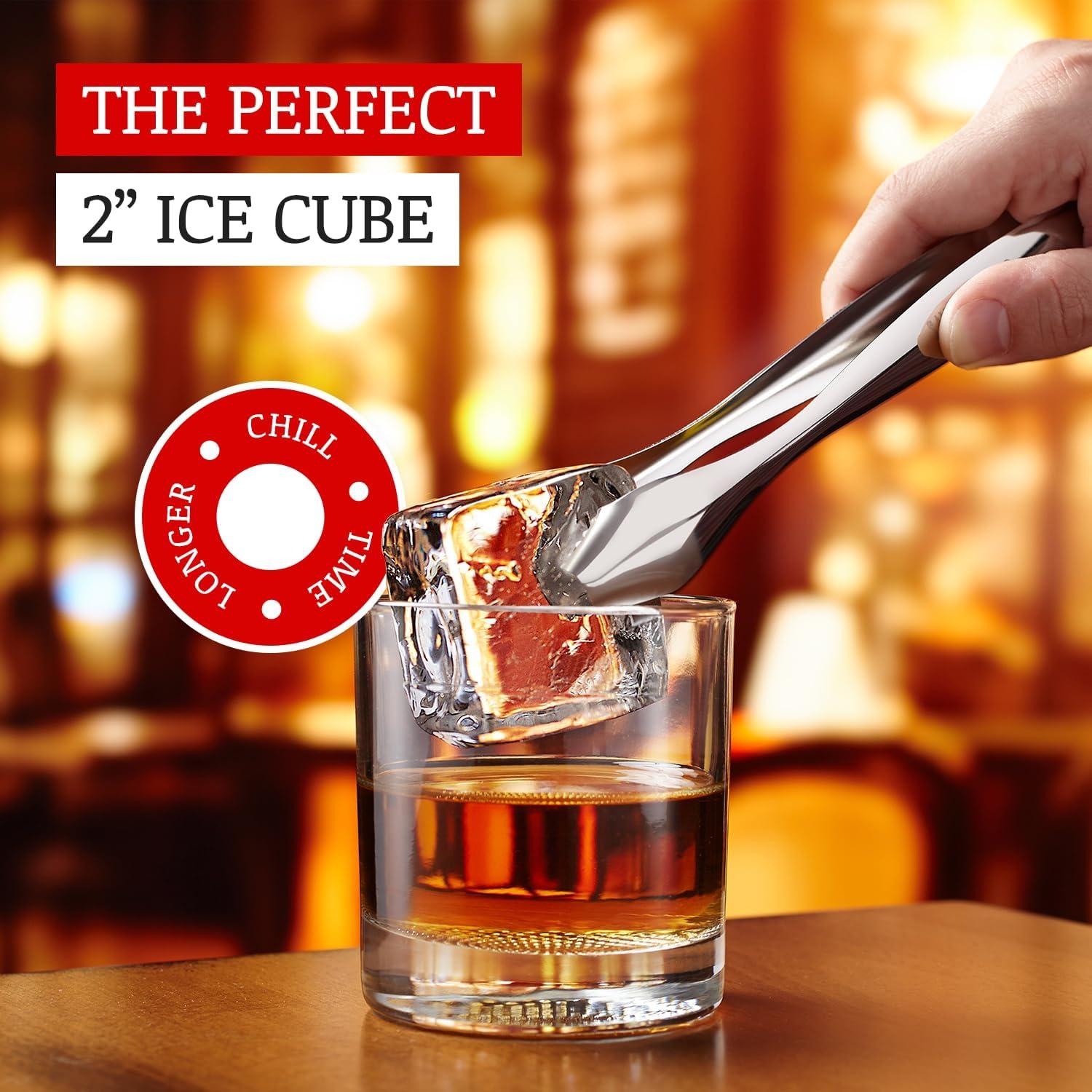 Molde de Cubos de Hielo Salty Squid 10 Grandes 5.08 cm Rojo