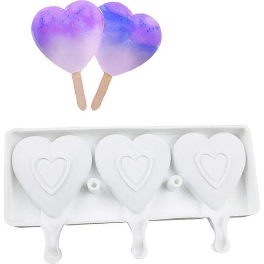 Molde de Silicona para Mini Helados Suxgumoe 3 Cavidades