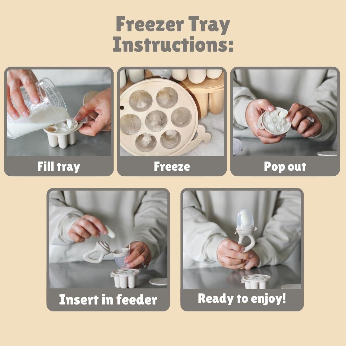 Bandeja Mini Congelador Avee & Co Silicona BPA Free 7 Moldes