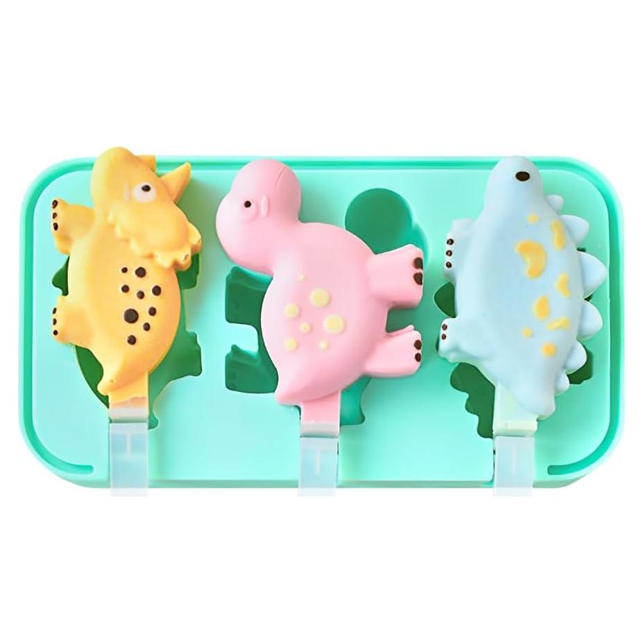 Molde de Paletas de Silicona Dinosaurio KAISHANE 20.1x10.9cm
