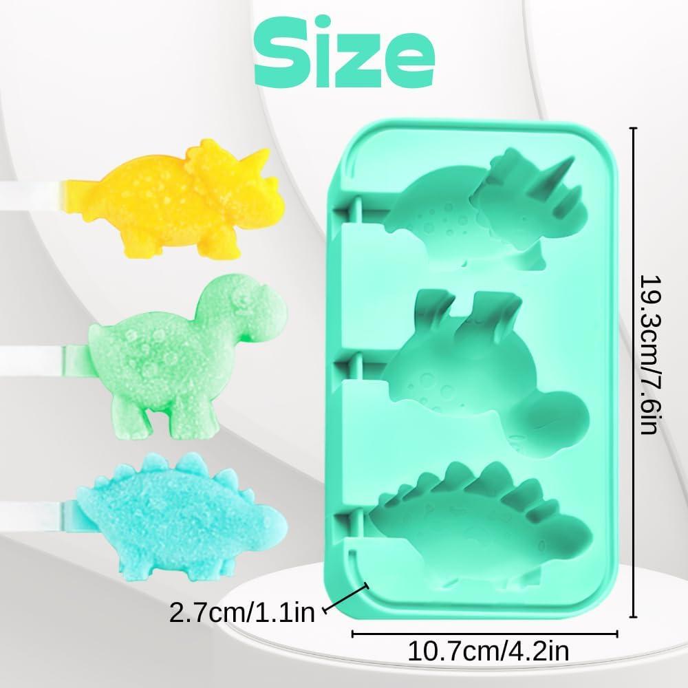 Molde de Paletas de Silicona Dinosaurio KAISHANE 20.1x10.9cm