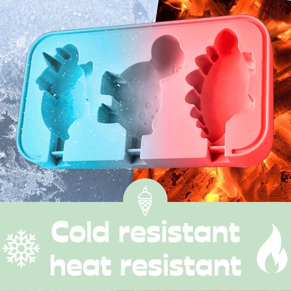 Molde de Paletas de Silicona Dinosaurio KAISHANE 20.1x10.9cm