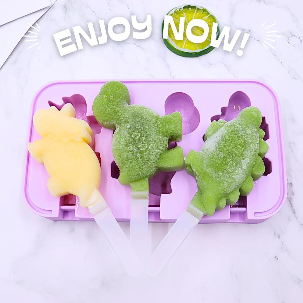 Molde de Paletas de Silicona Dinosaurio KAISHANE 20.1x10.9cm
