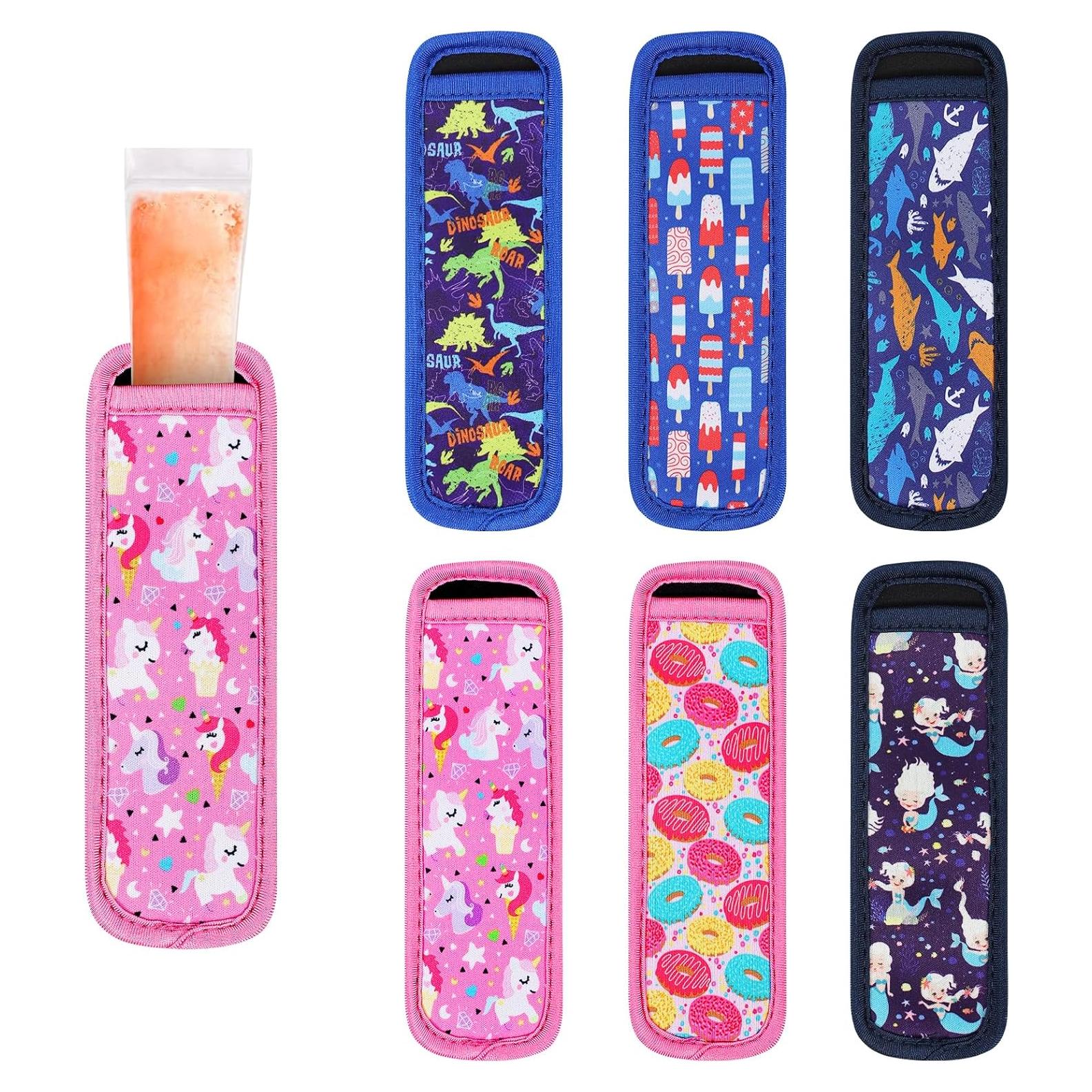 Mangas Reutilizables para Helados 6 Piezas Neopreno Multicolor