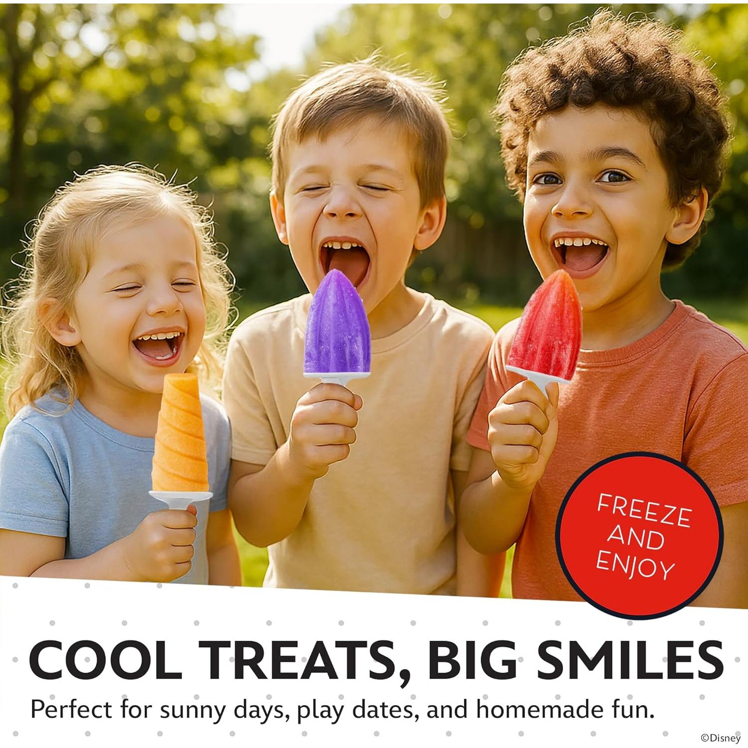 Moldes de Paletas de Silicona Disney - 6 Piezas Mickey y Amigos