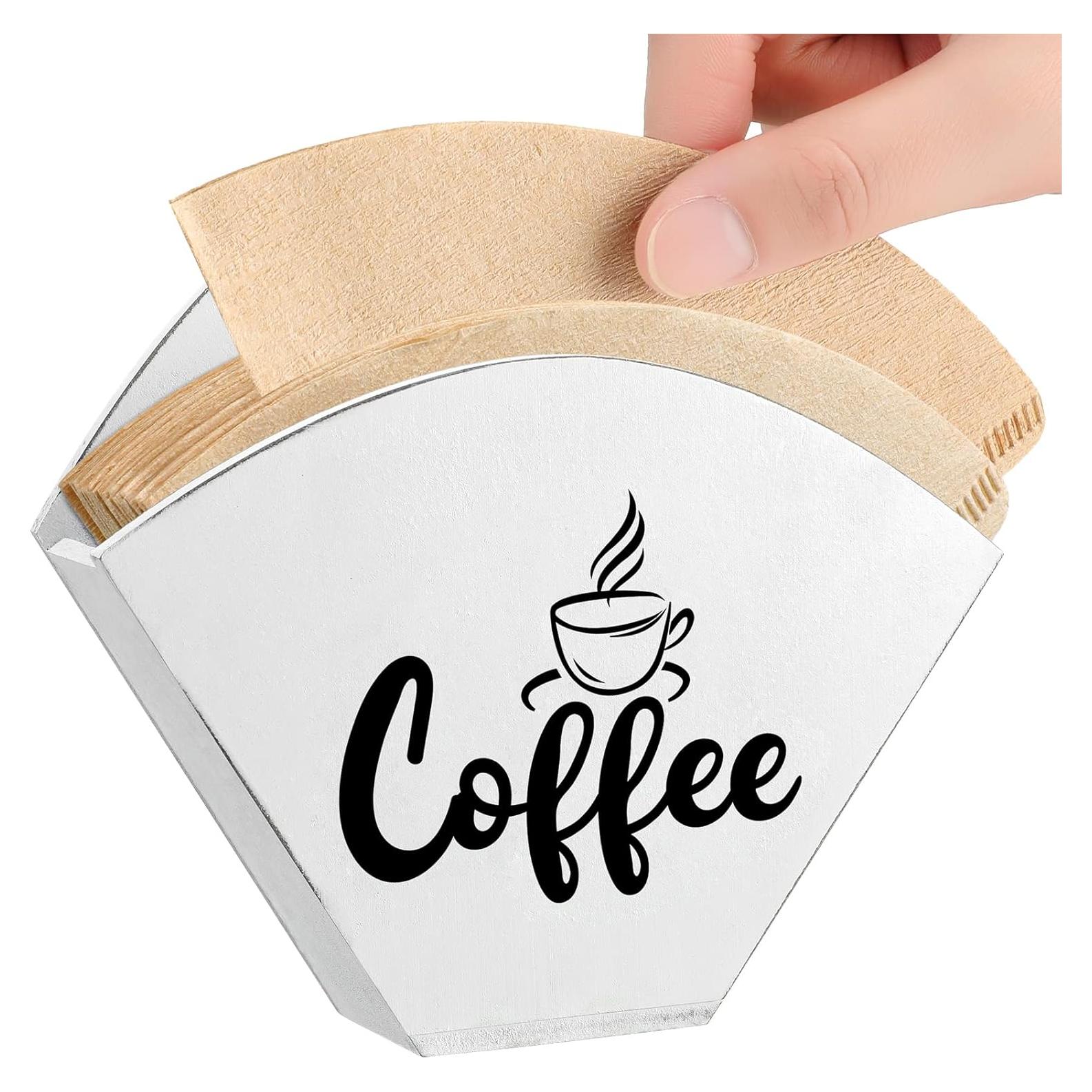 Soporte de Filtro de Café Montado en Pared Yalikop Blanco