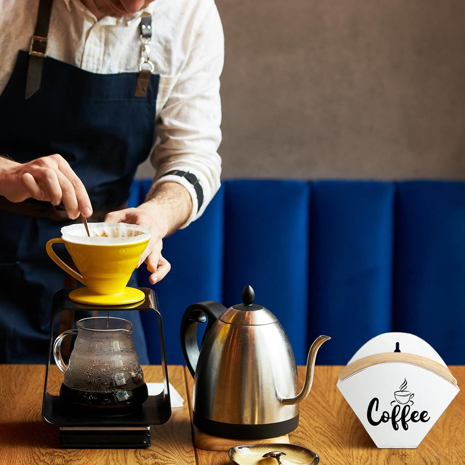 Soporte de Filtro de Café Montado en Pared Yalikop Blanco