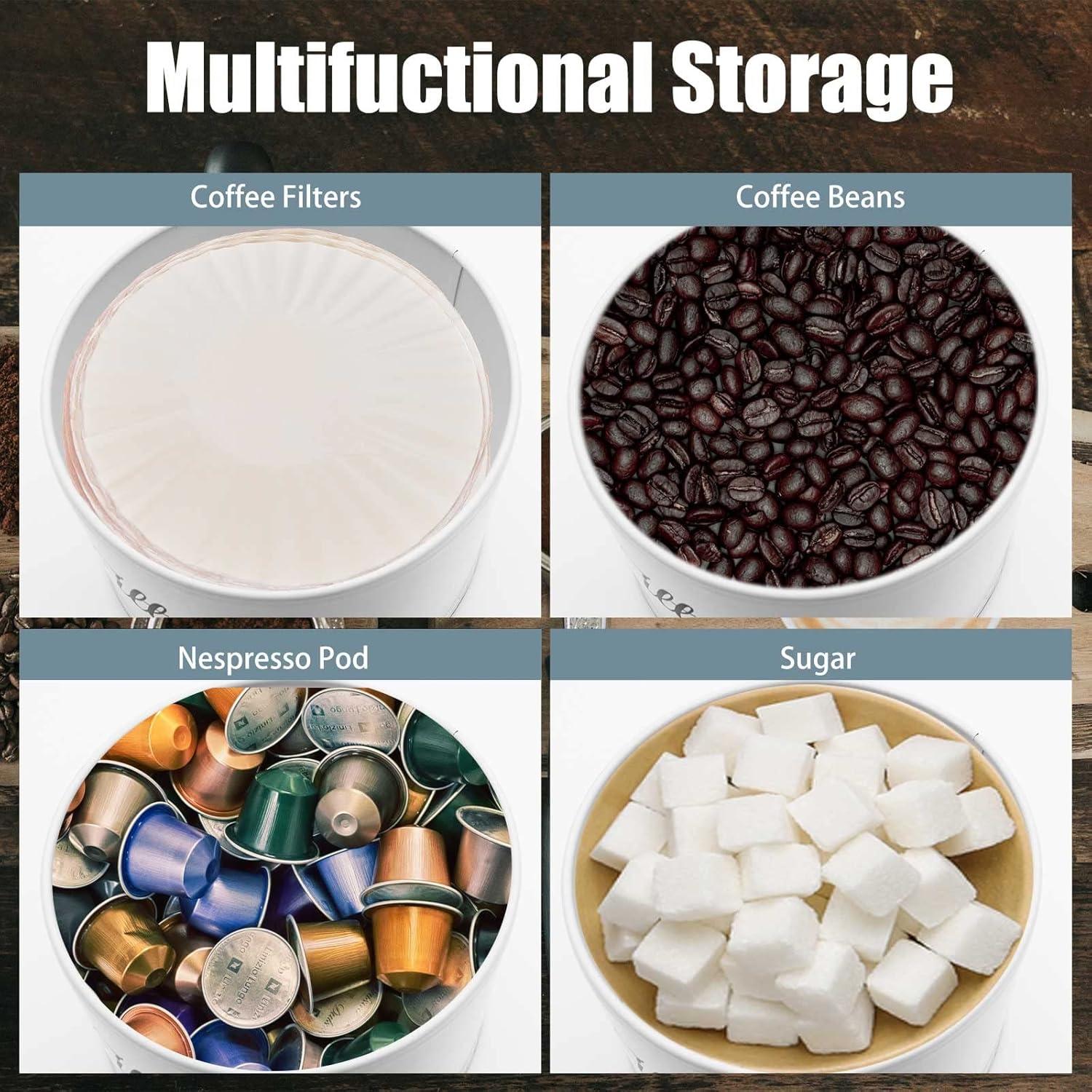 Soporte para Filtros de Café Blanco ANYI 15cm con Tapa