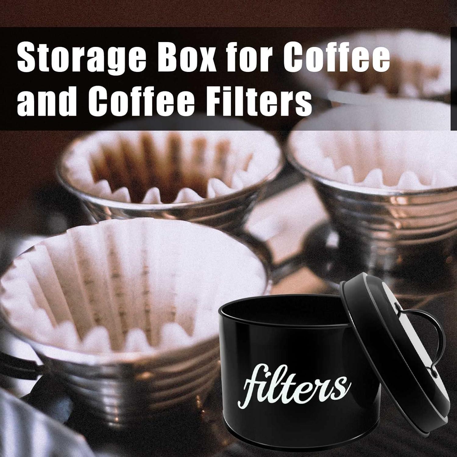 Soporte para Filtros de Café Blanco ANYI 15cm con Tapa