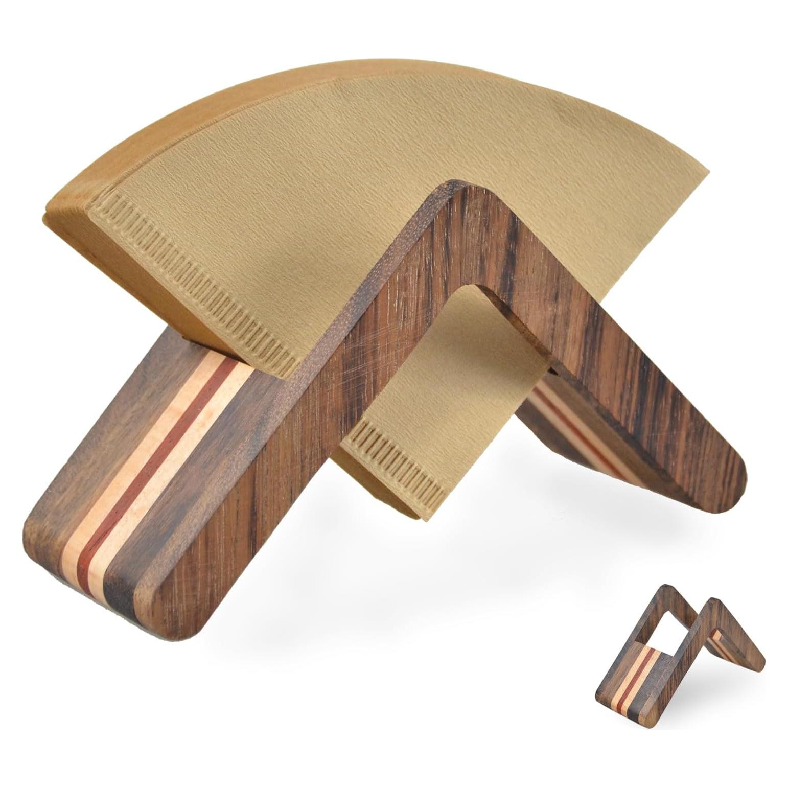 Soporte de Filtros de Café XIFOWE de Madera para Cono V60