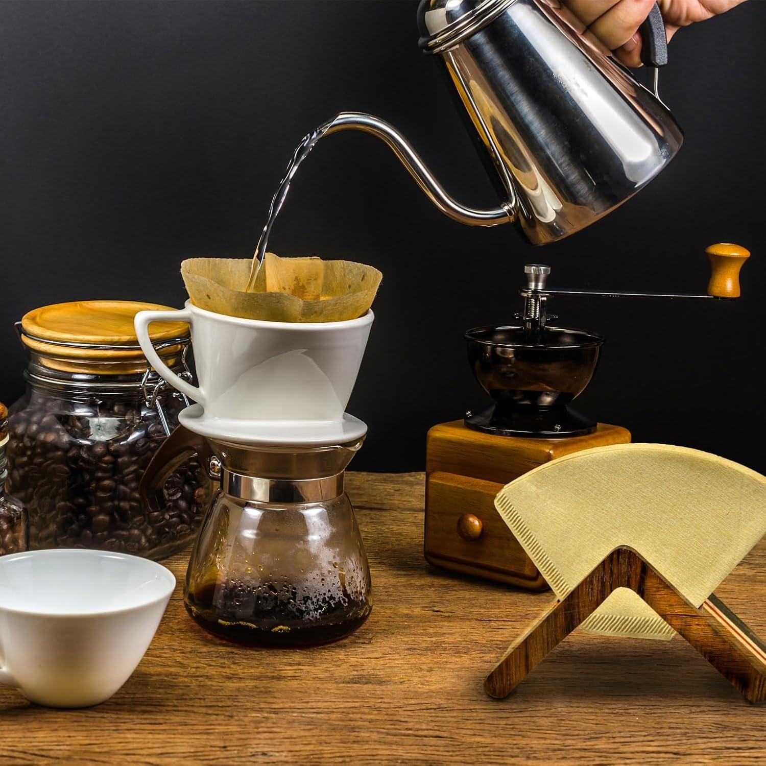 Soporte de Filtros de Café XIFOWE de Madera para Cono V60