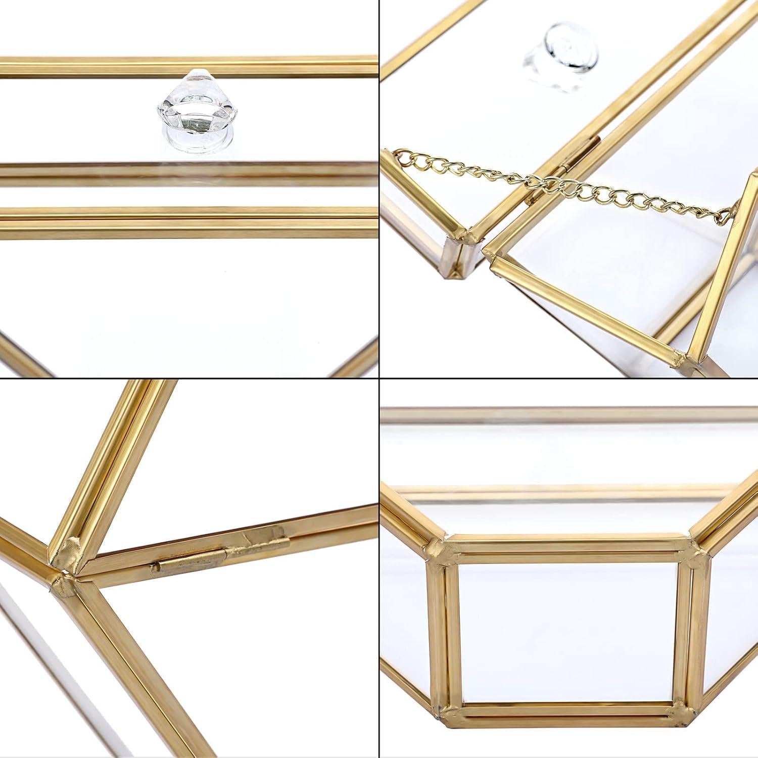 Soporte de Filtro de Café ELLDOO de Vidrio y Metal Dorado