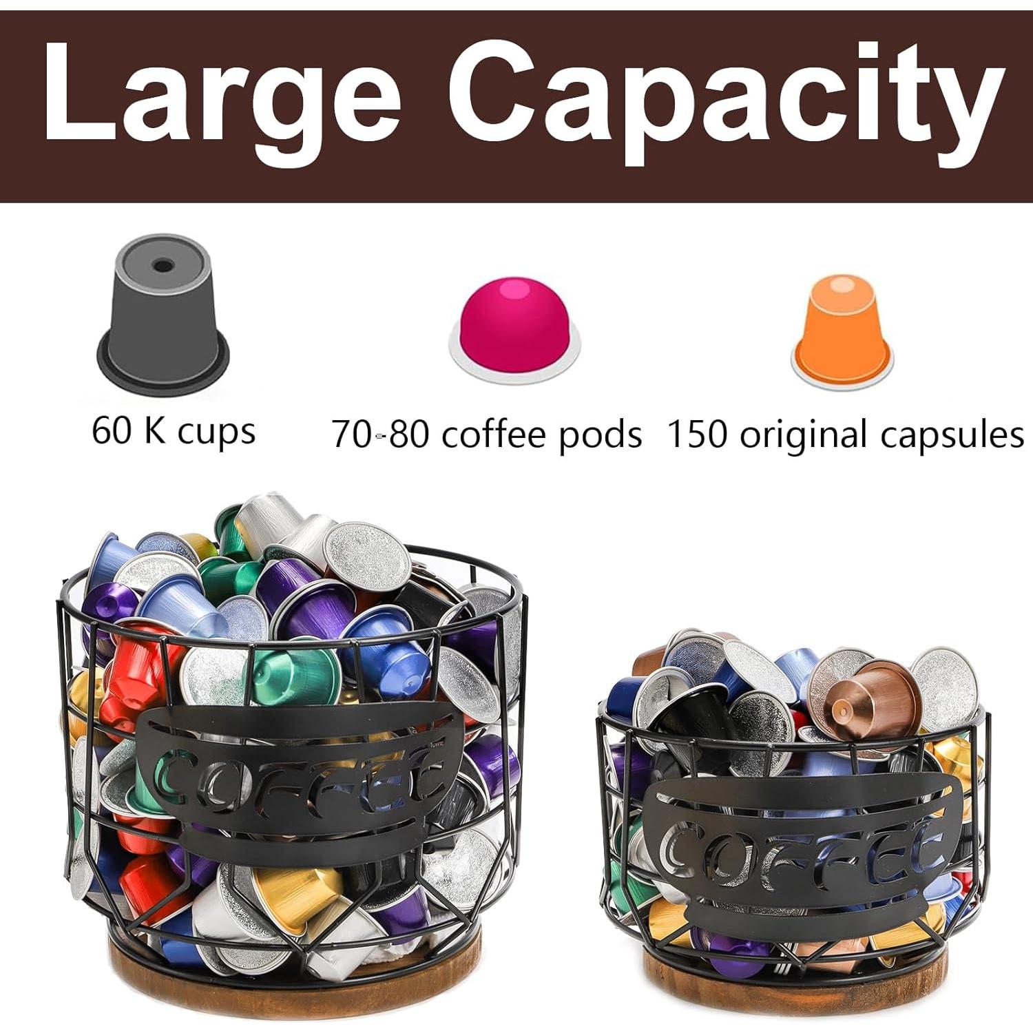 Juego de 2 Soportes para Cápsulas de Café Yarlung con Tapa