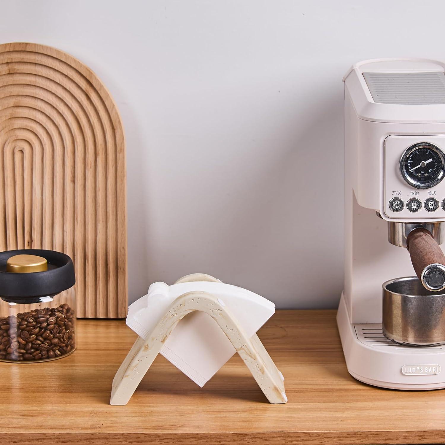 Soporte para Filtros de Café HOLOLA Beige Tamaño 4 Resina